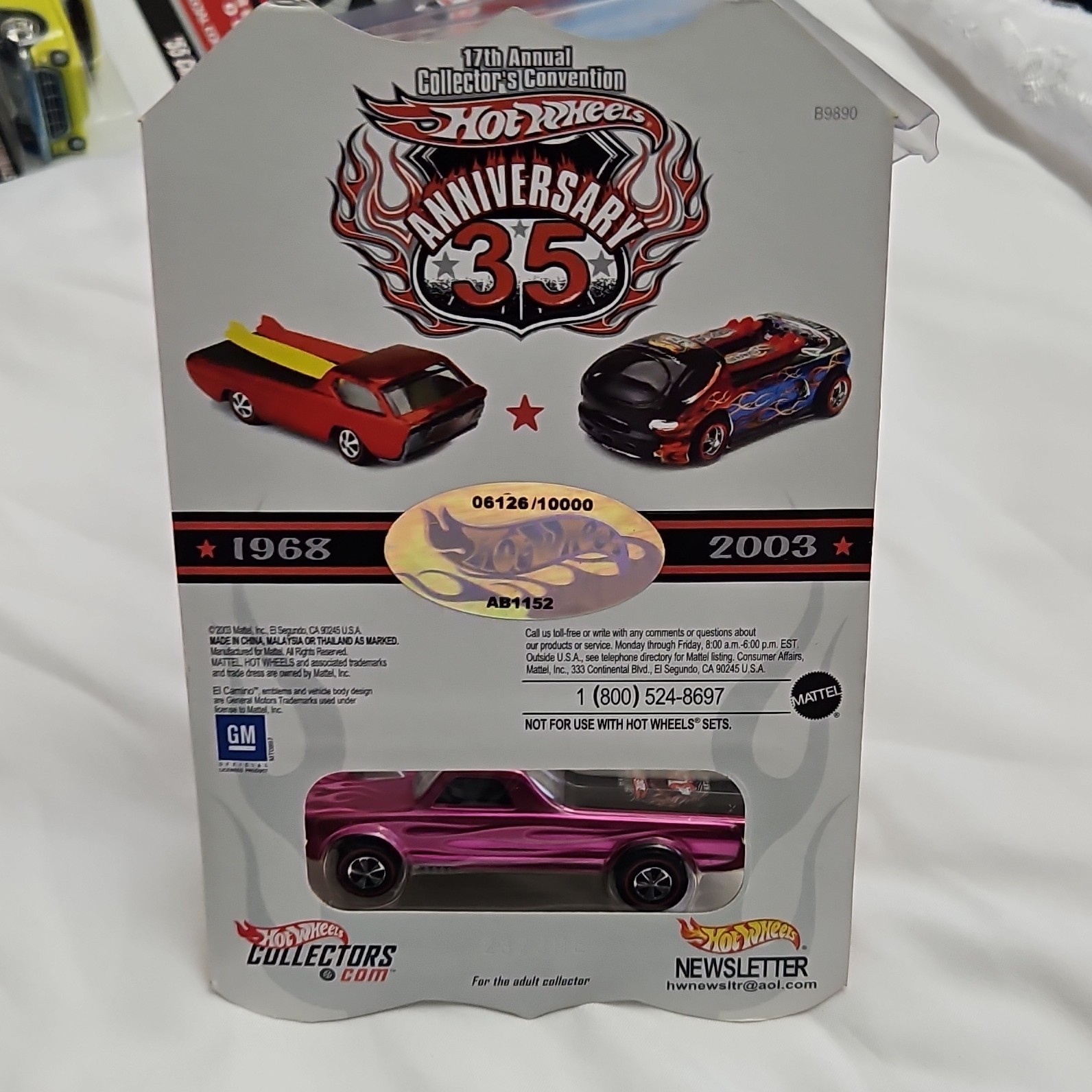 Hot Wheels Convention Series Custom Fleetside Chevrolet Pink #6126/10000