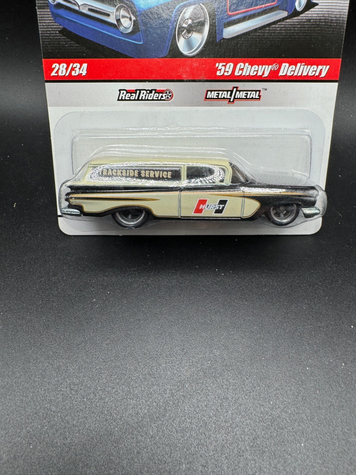 Hot Wheels ’59 Chevy Delivery #28/34 Trackside Service Real Riders D40 V3