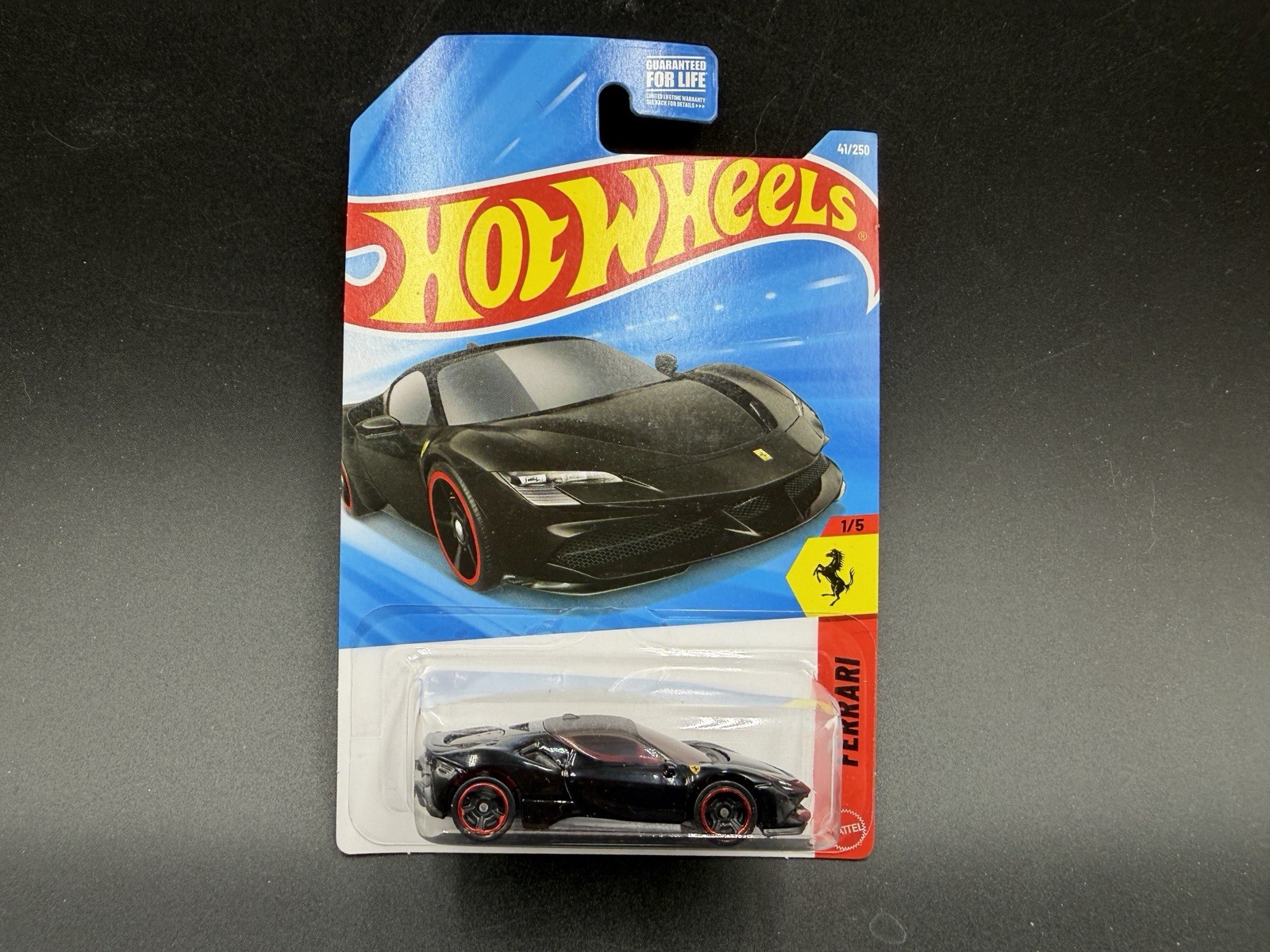 Hot Wheels Ferrari SF90 Stradale Black 2026 Ferrari 1/5 #41 MIP
