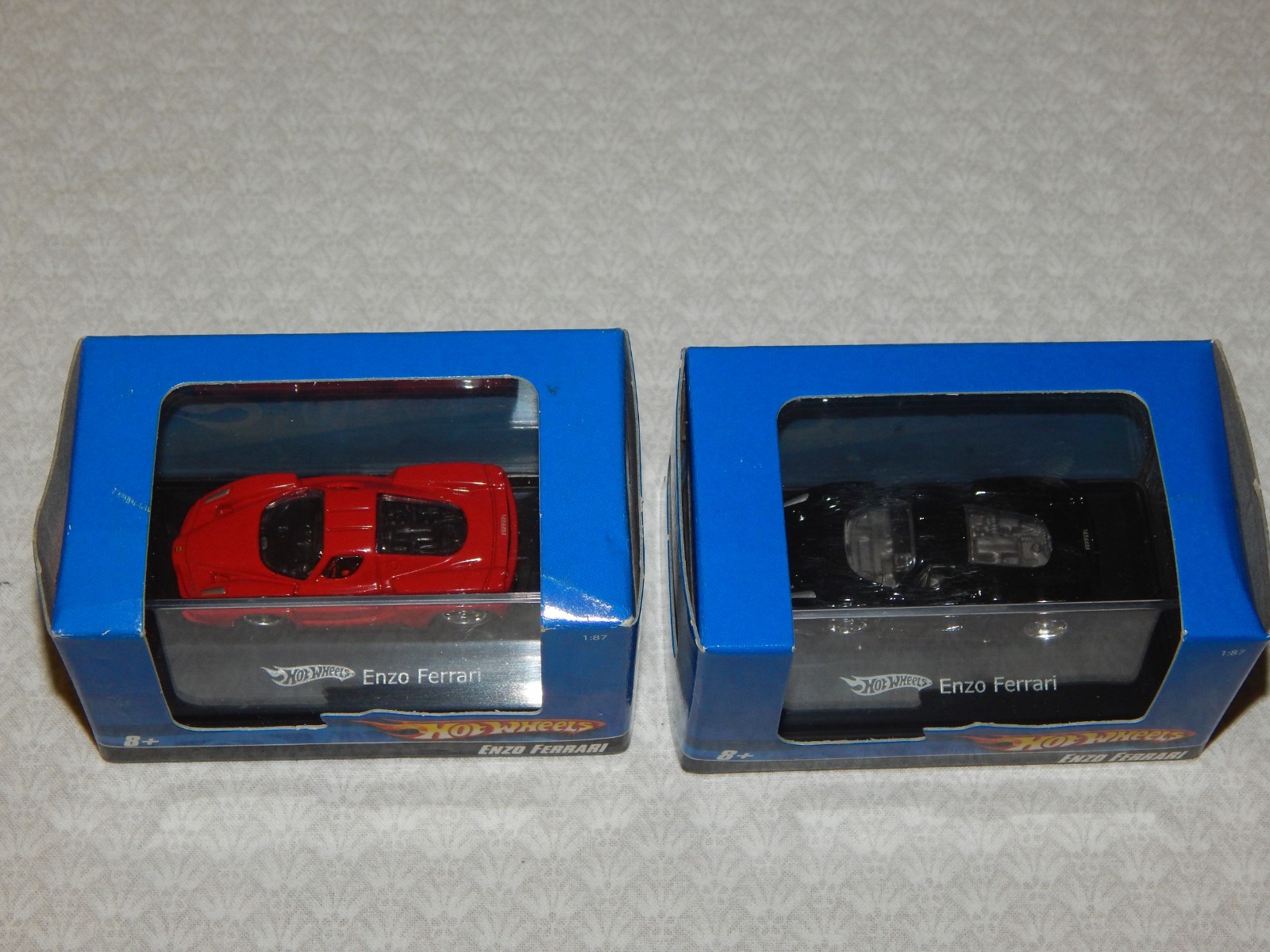 Hot Wheels Enzo Ferrari ~ 1:87 Scale ~ Lot of Two ~ Black – Red ~ 2007 ~ New