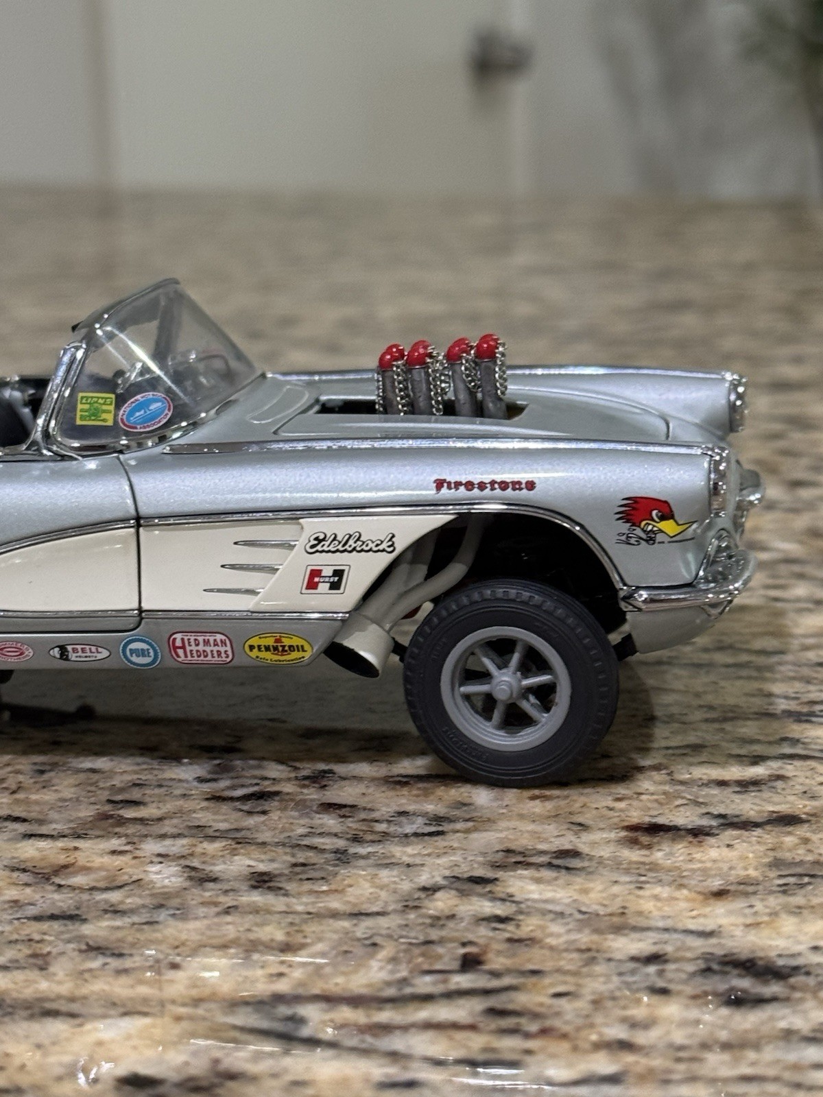Danbury Mint 1961 Chevrolet Corvette “Gasser” 1:24 Scale – NOT COMPLETE