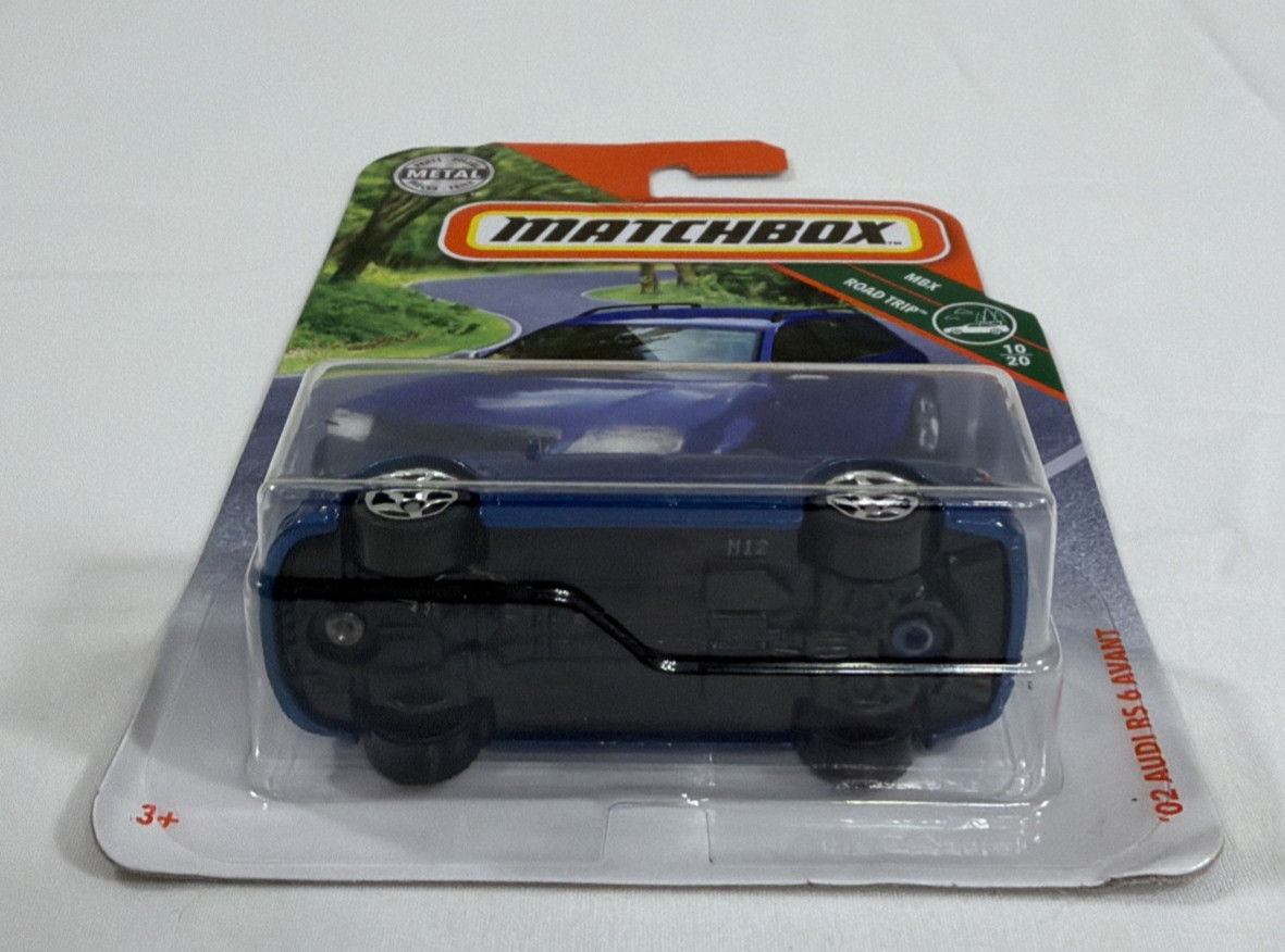 Matchbox Blue ’02 Audi RS 6 Avant 1:64 Wagon MBX Road Trip 2019