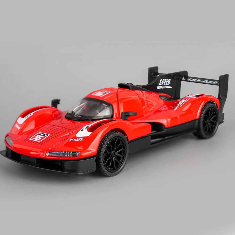 1:32 Porsche 963 alloy racing car model simulation sound and light suitable
