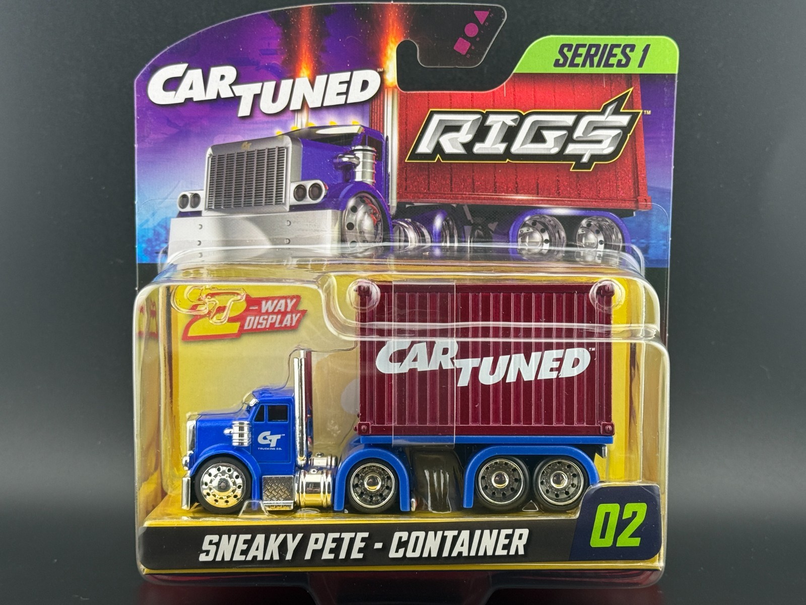 Cartuned Sneaky Pete Blue with Red Container #02 Rigs Series 1 1/64