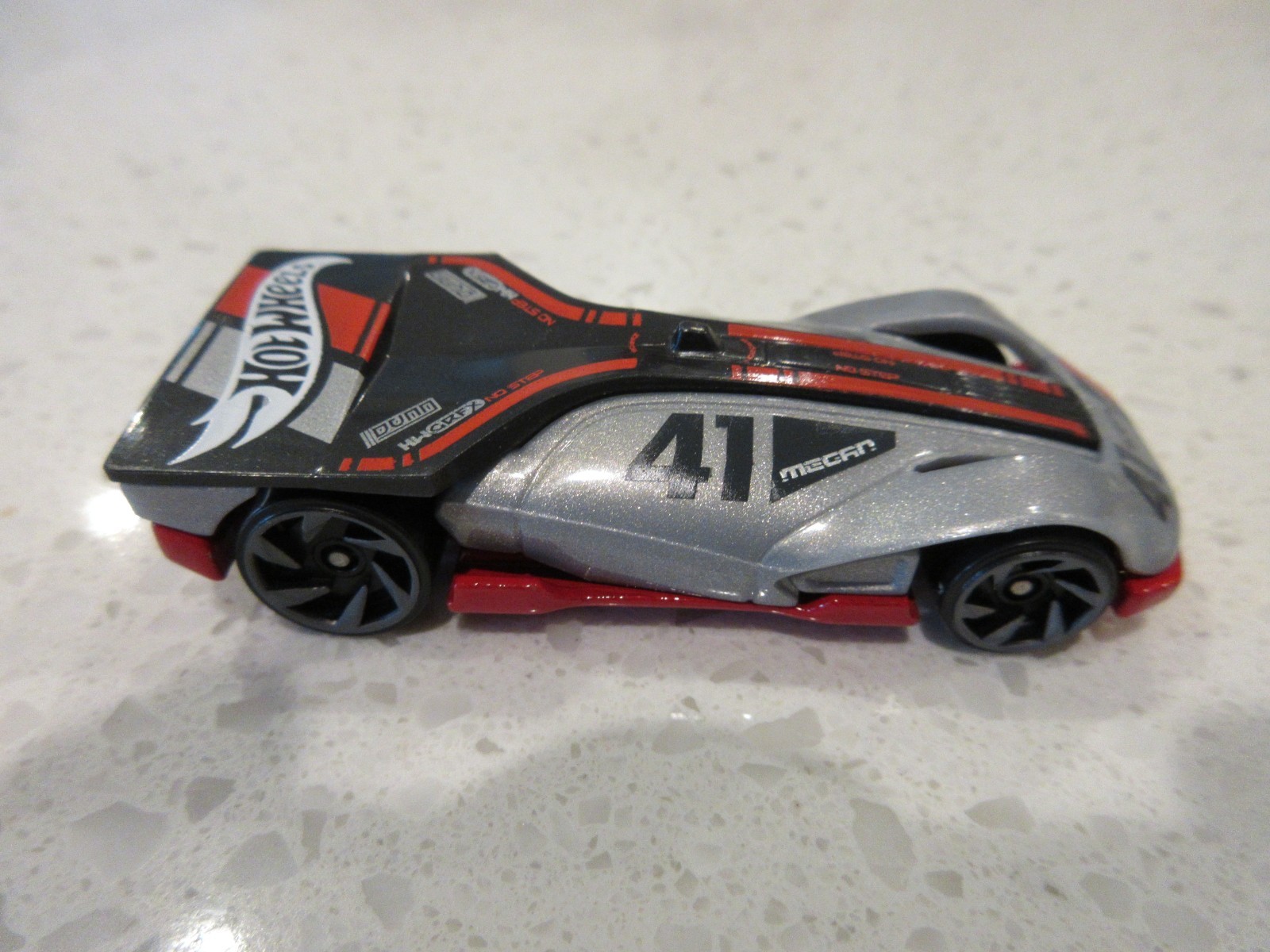 2023 Hot Wheels Rollin’ Solo Silver Black & Red 1:64 DIECAST Toy Race Car