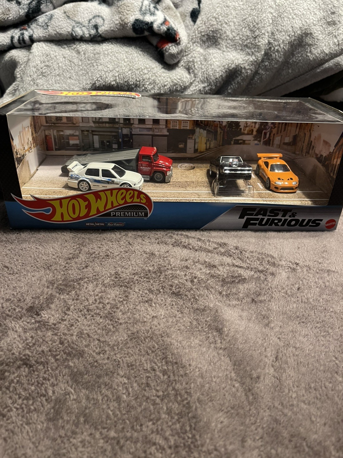 2020 Hot Wheels Premium Fast & Furious 4 Piece Diorama Box Set NIB