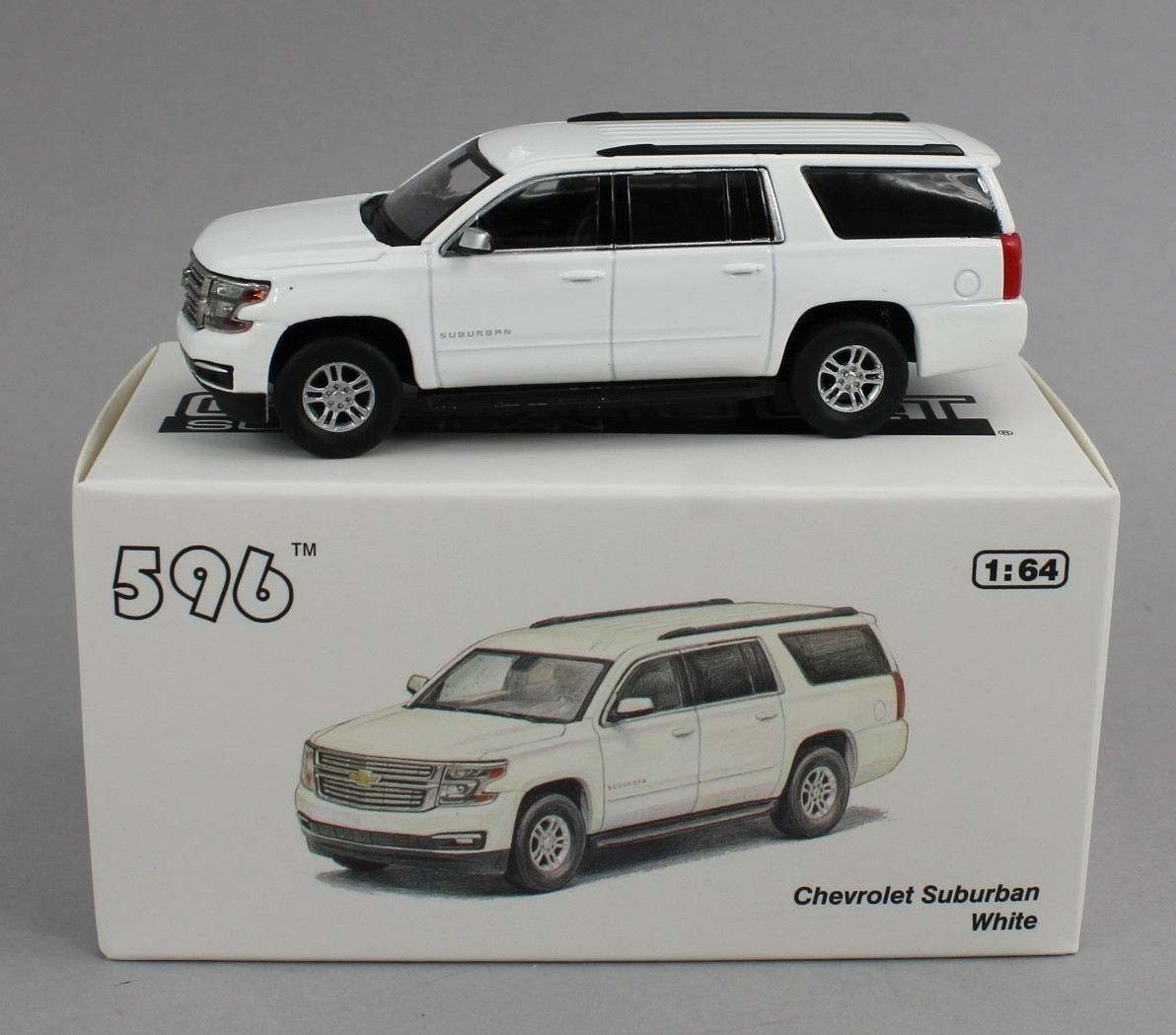 1:64 *596 DIECAST* PLAIN WHITE Chevrolet Suburban SUV *NIB*