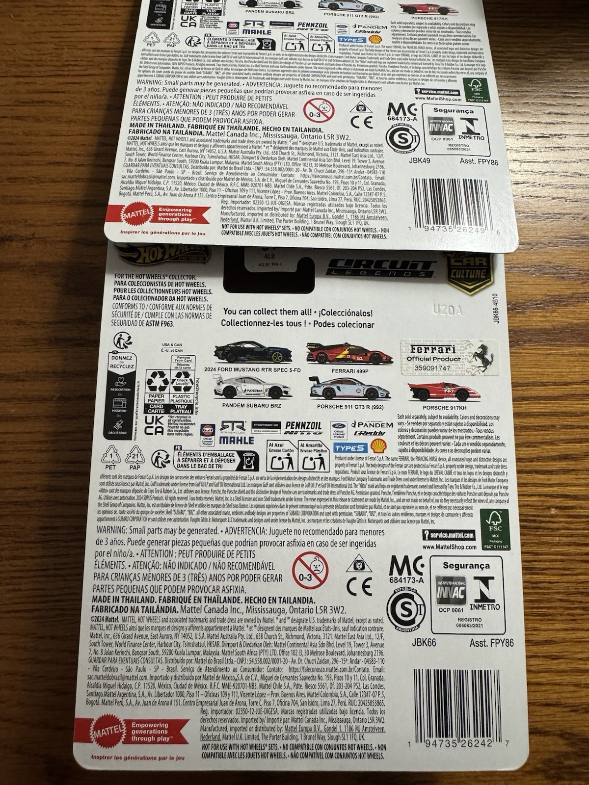 Hot Wheels Circuit Legends Ferrari 499P 0/5 CHASE/NON CHASE 1:64 mint.