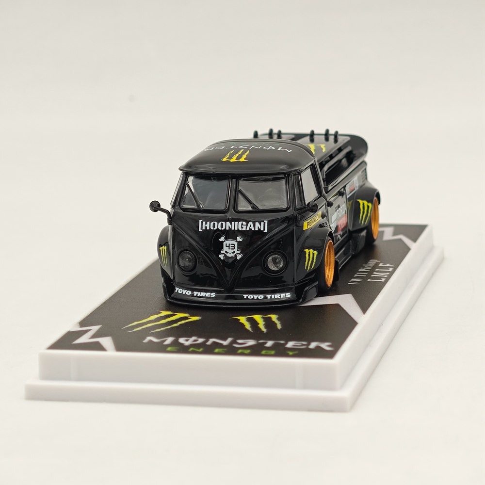 LMLF VW T1 Wide Body Pickup Truck Monster Energy 1:64 Diecast Sealed