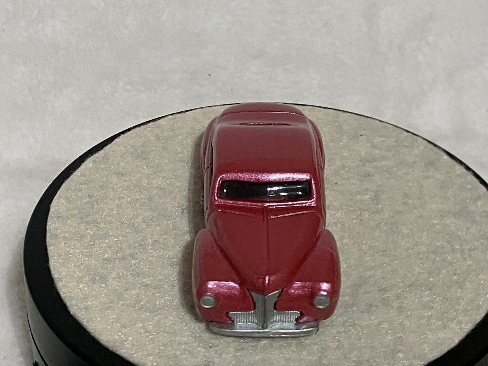 Hot Wheels Custom Tail Dragger Metallic Red Foil / Wheel swap Nice!