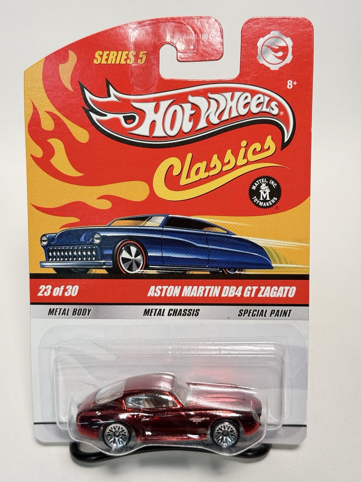 Hot Wheels Classics Series 5 – Aston Martin DB4 GT Zagato, Red w/Lace Wheels