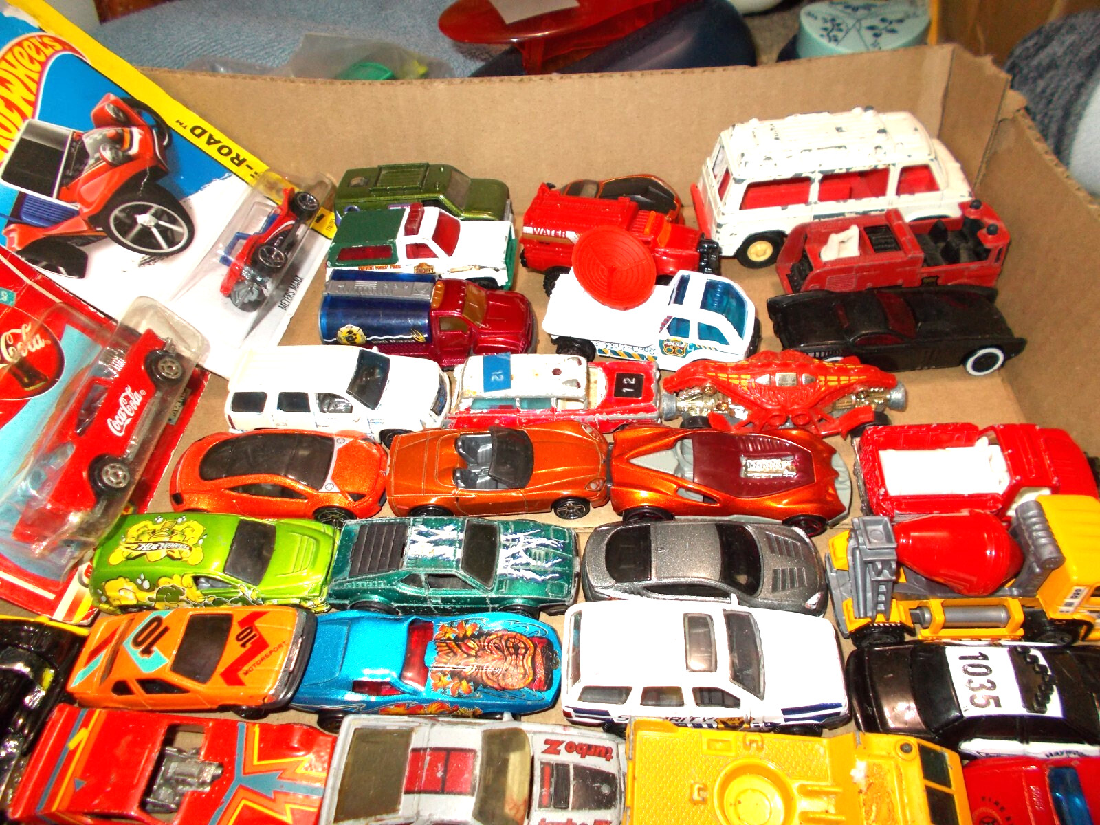 75 + LOT of 1:64 DIE-CAST & PLASTIC *HOT-WHEELS* and ETC. WHAT YOU SEE YOU GET