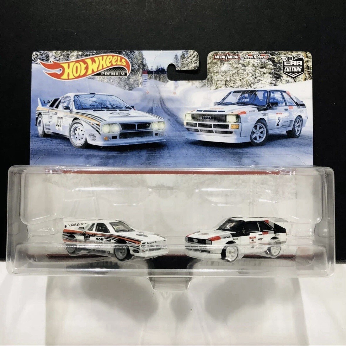 Hot Wheels Car Culture 2 Pack Lancia Rally 037 & 84 Audi sport quattro