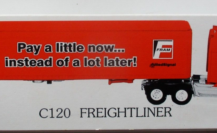 RARE FRAM No.1 Series 2 Freightliner Tractor Trailer C120 SEMI 1/64 SPECCAST DCP