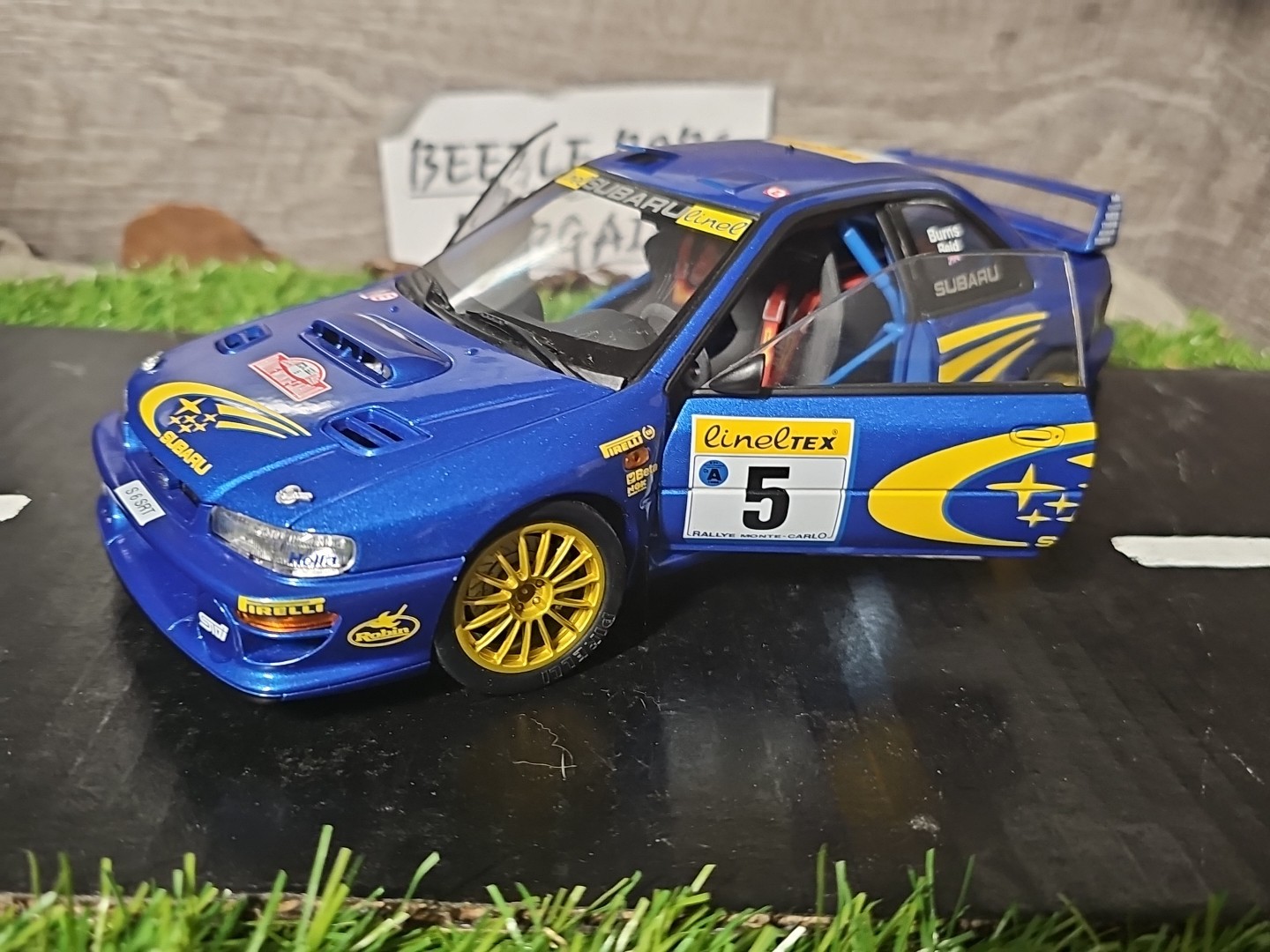 Autoart 89992 – Subaru Impreza WRC Monte Carlo Rally Burns Reid 1:18 Diecast Car
