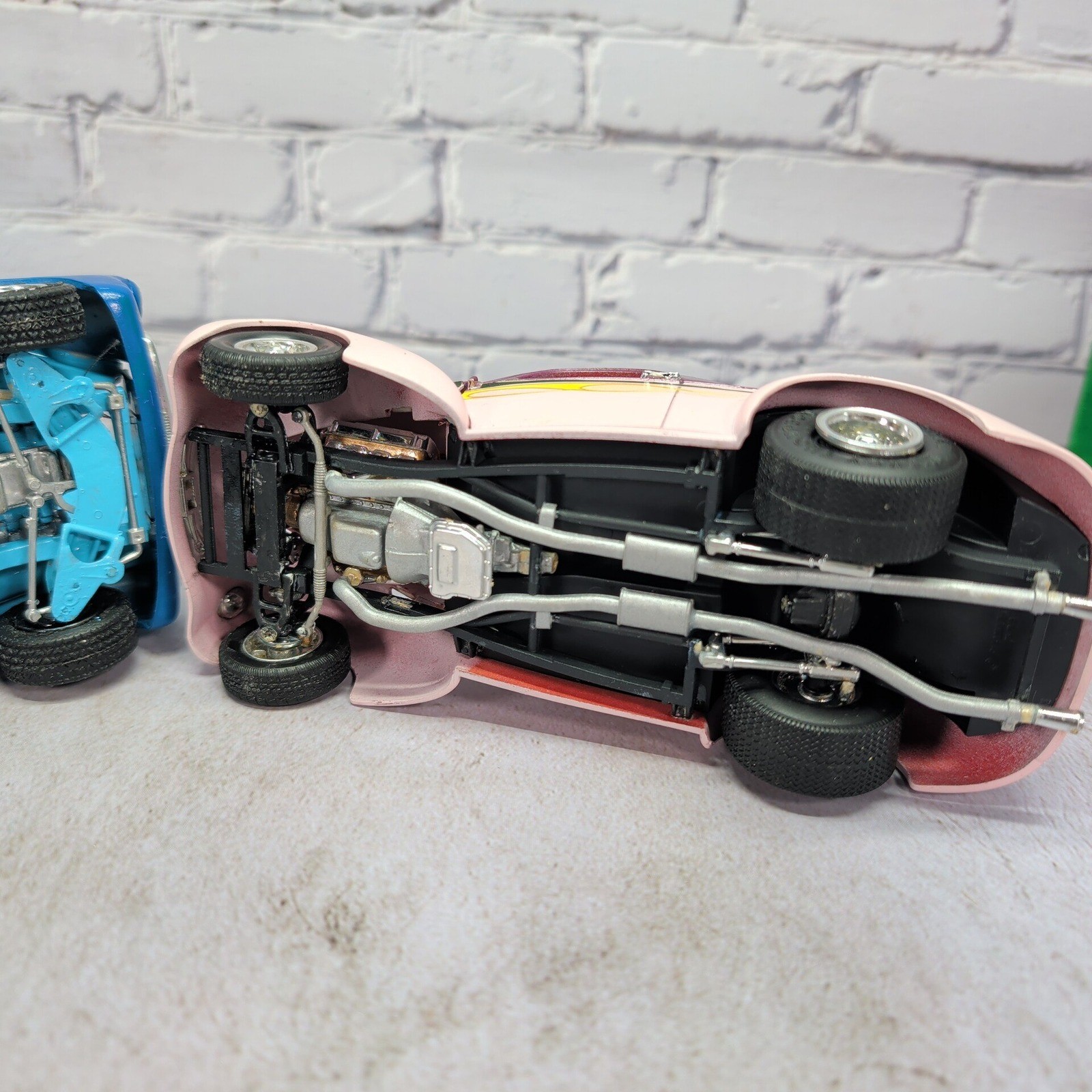 Built Custom Hot Rod Model Car Lot Willys Coupe & Chevy Drag Style