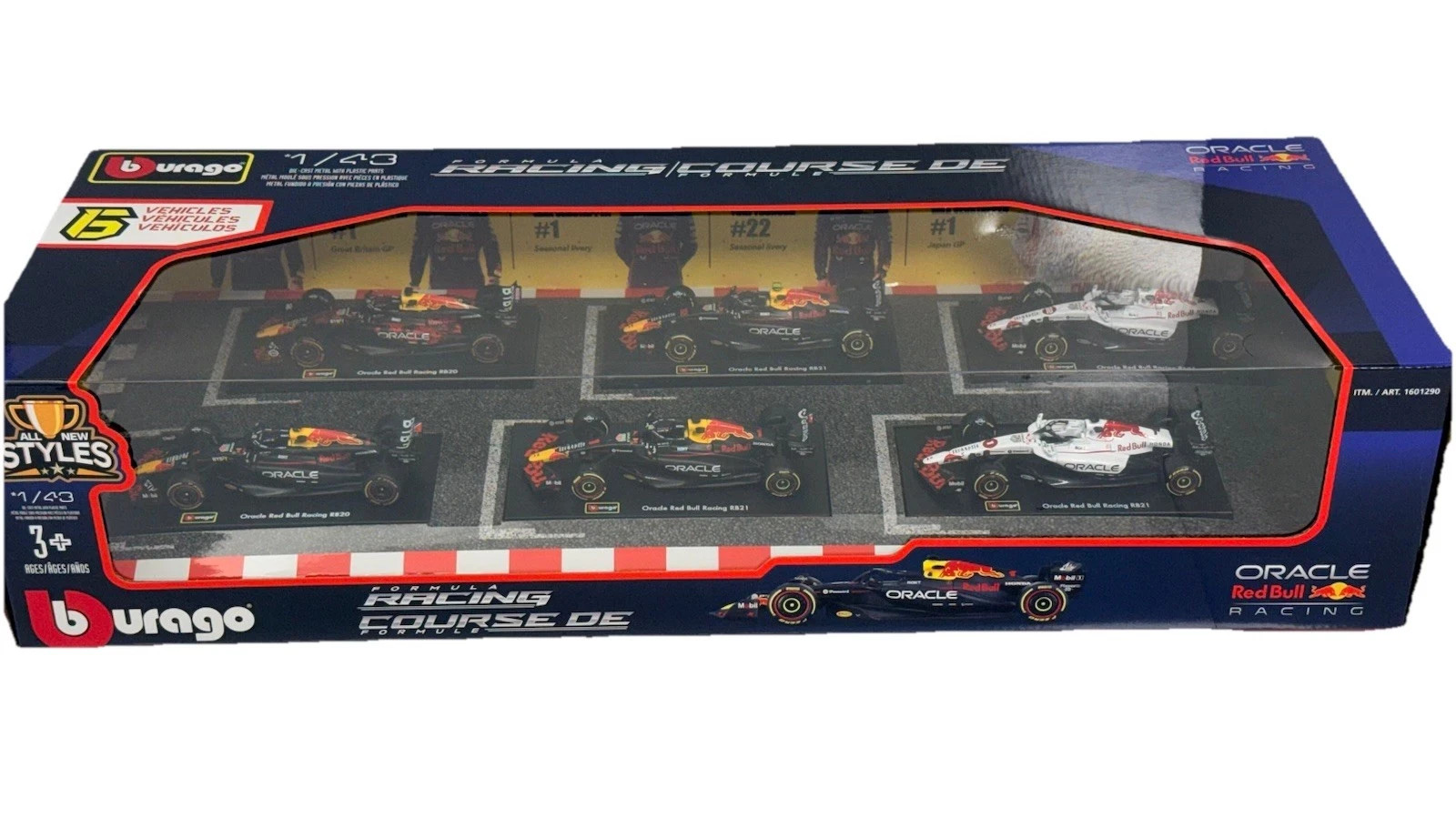 Bburago 2025 Red Bull Formula 1 Racing F1 1/43 6-Car Set