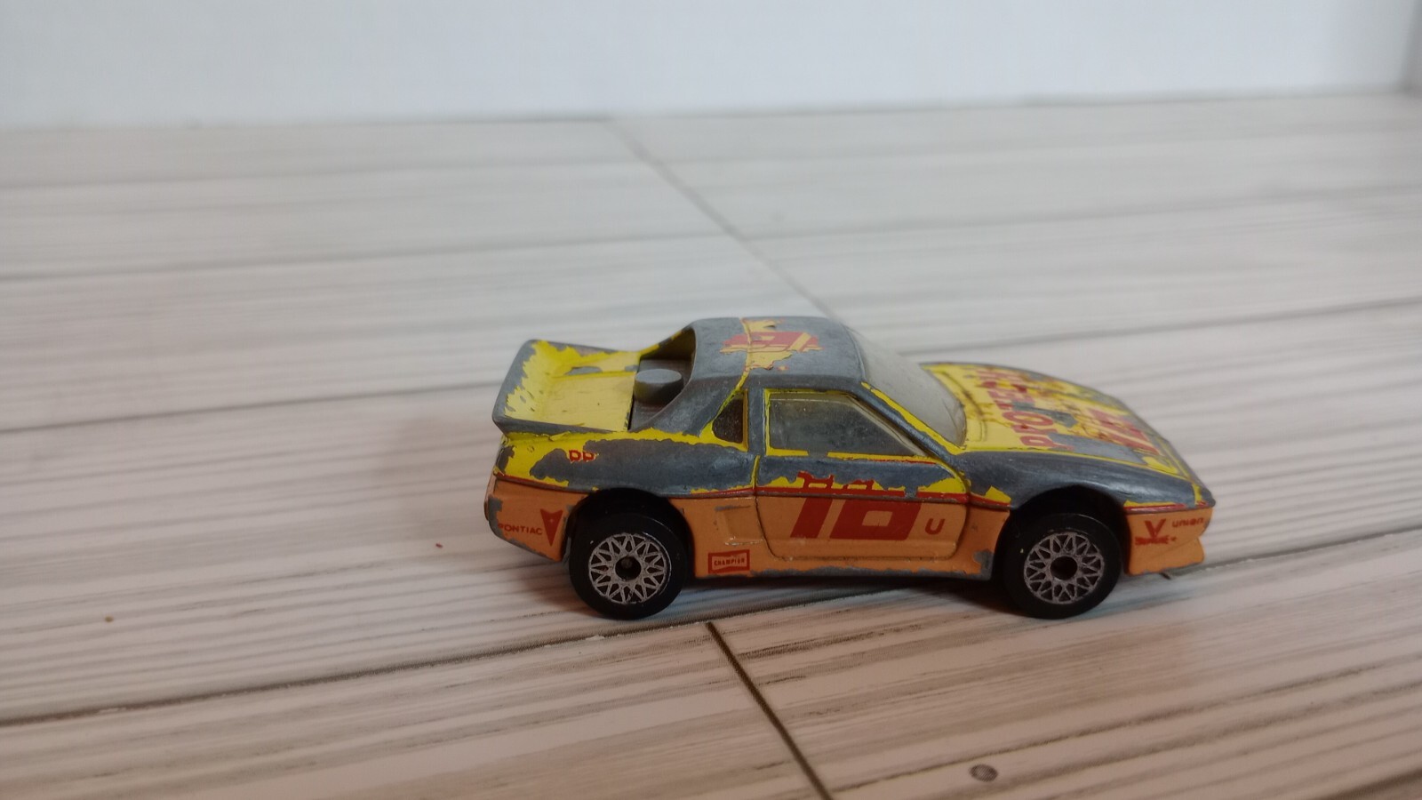 1985 Matchbox Pontiac Fiero Stock Car #2 Protech Fire Systems #16 For Restore