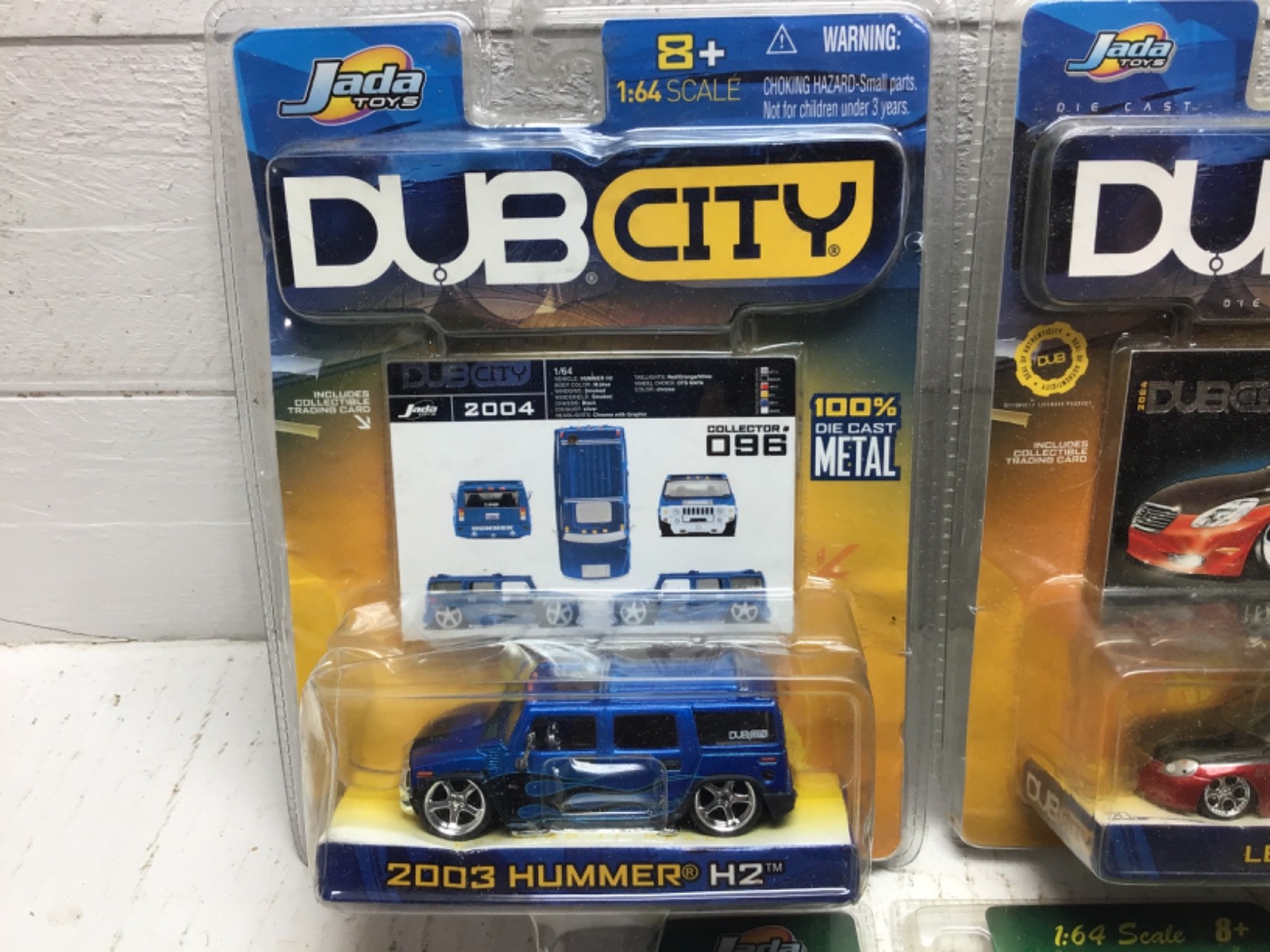 5 Jada Toys Diecast Cars 1:64, 2 x Road Rats, 3 x Dub City, 2003, 2004 & 2005