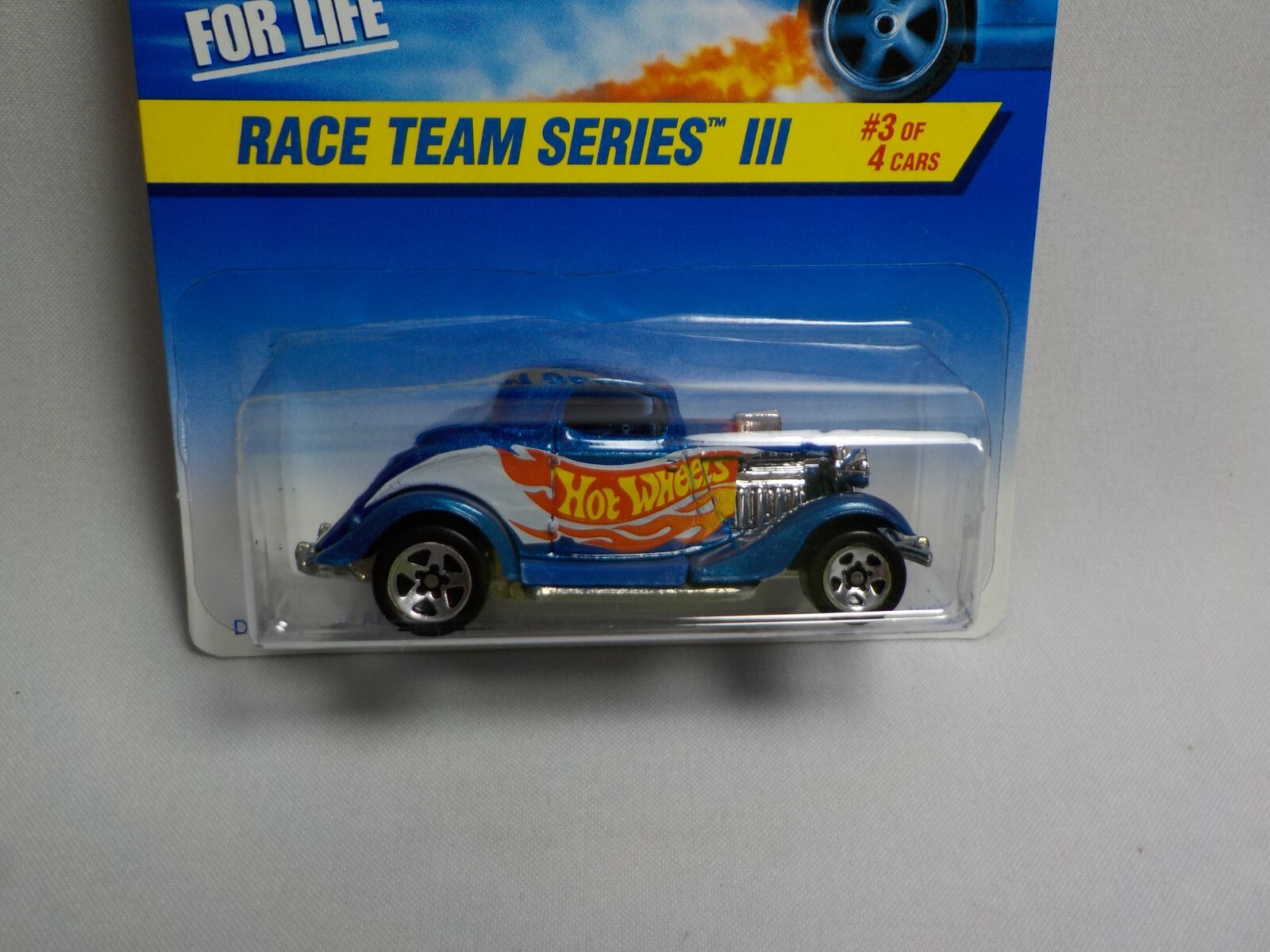 1996 HOT WHEELS 3 WINDOW ’34 COLLECTOR #535 1/64 RACE TEAM SERIES 3 # 3 OF 4