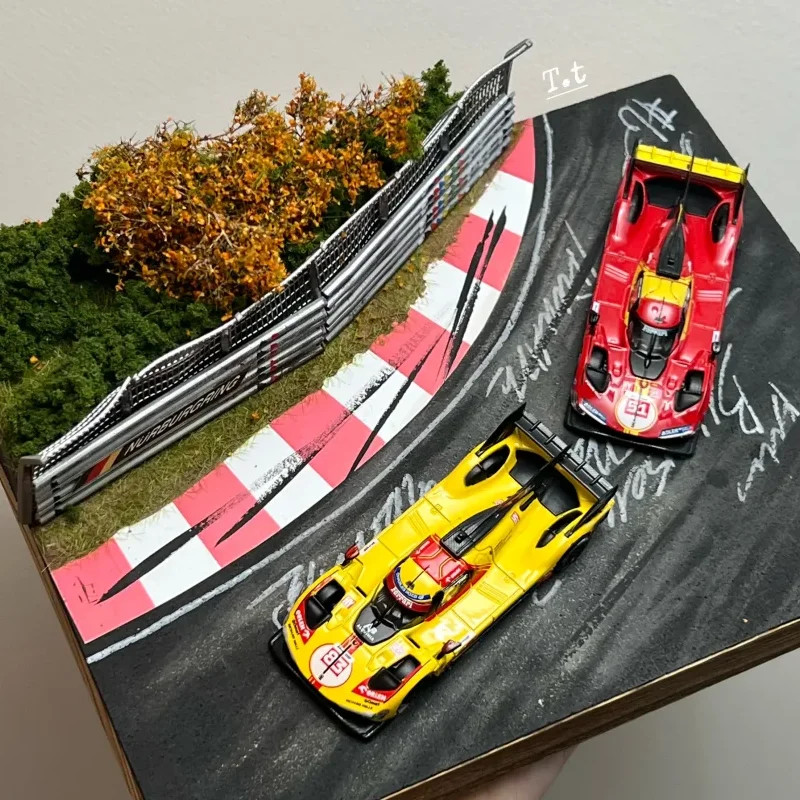 New In Stock Bburago 1:64 Ferrari 2024 499p #83 #51 24h Le Mans Alloy Luxury Veh
