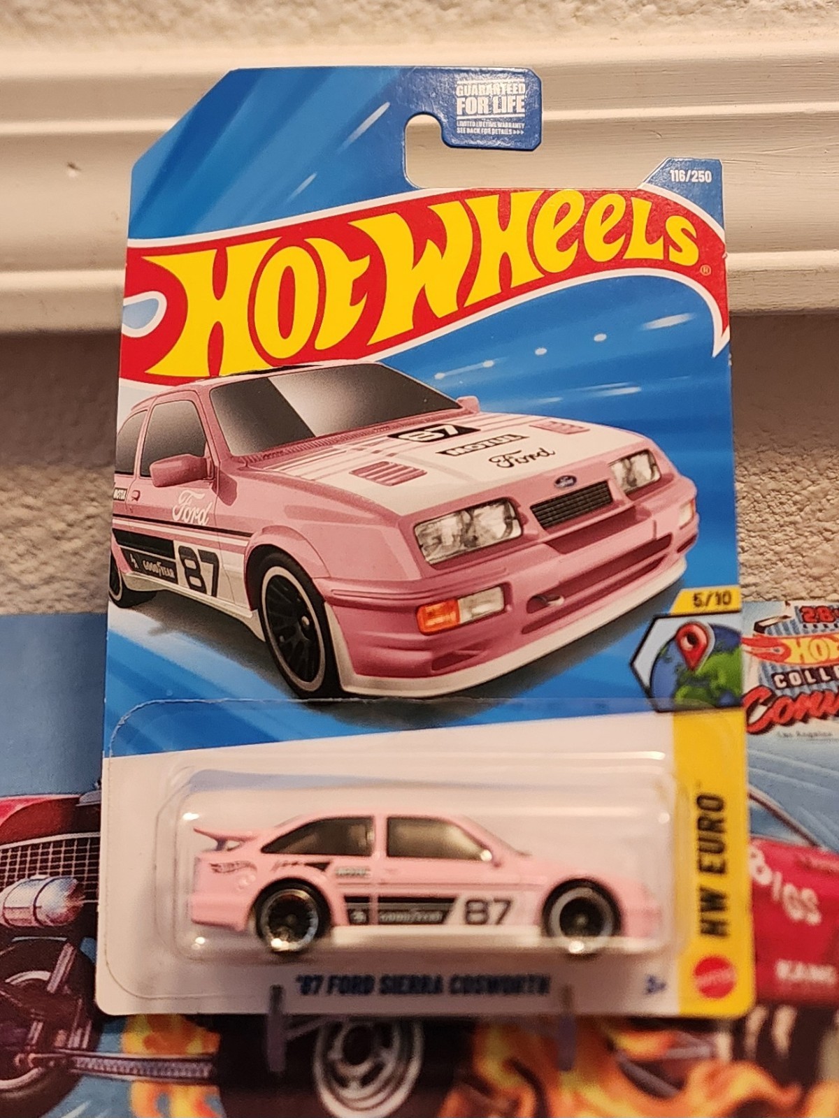 🔥 Hot Wheels 2026 Pink ’87 Ford Sierra Cosworth 116/250 HW Euro 5/10 F Case🔥