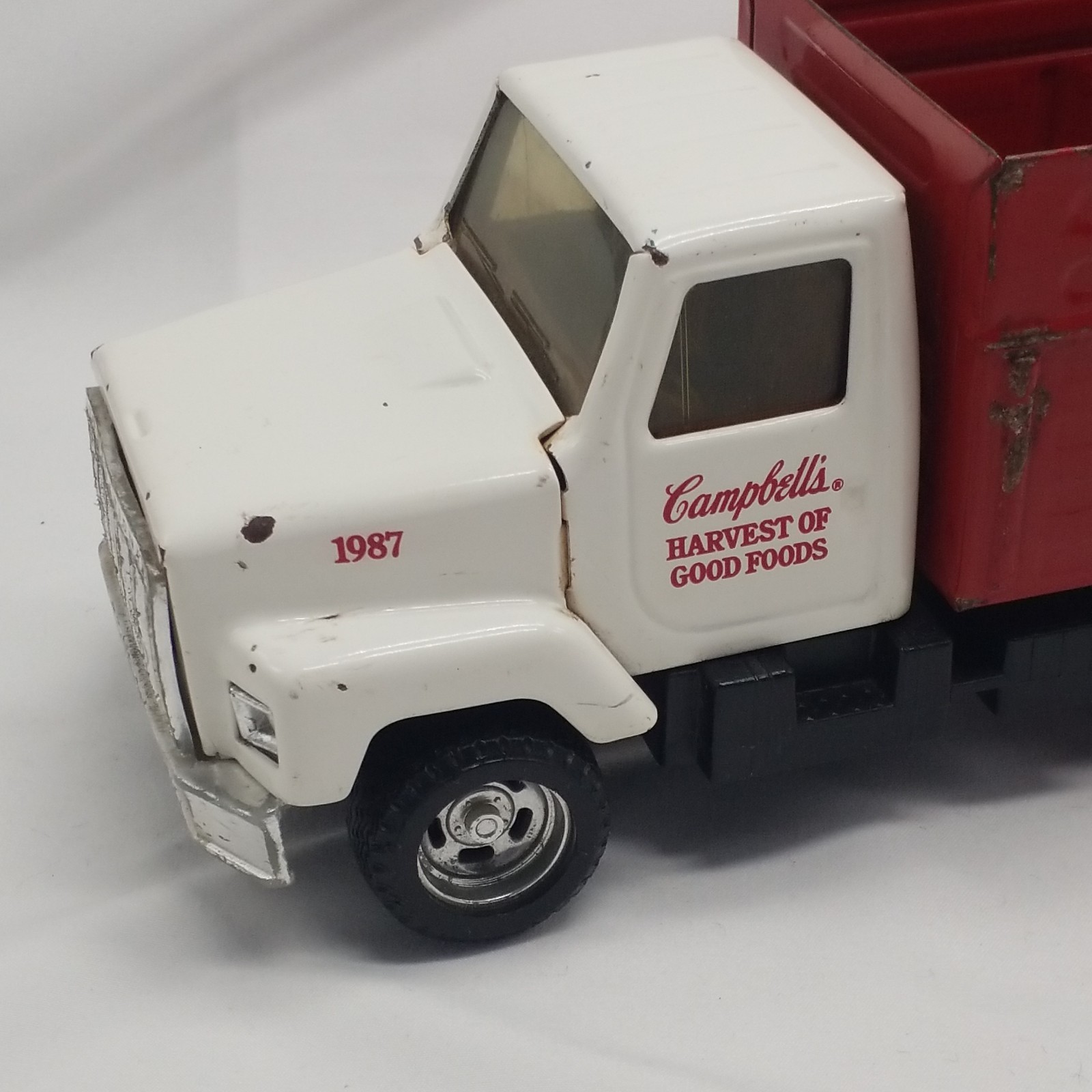 VTG 1987 ERTL Campbells Soup Truck Pressed Steel International Grain Dump Toy