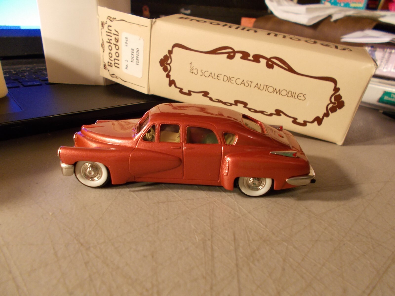 BROOKLIN MODELS 1:43 1948 TUCKER METALIC RED/WINE IN BOX LIMITED EDITION TOUGH