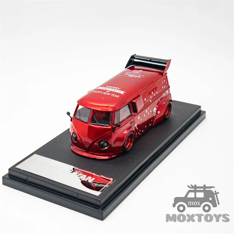 Mini Station 1:64 RWB 964 992 GT3 RS T1 VAN Metallic SUP Red Diecast Model Car