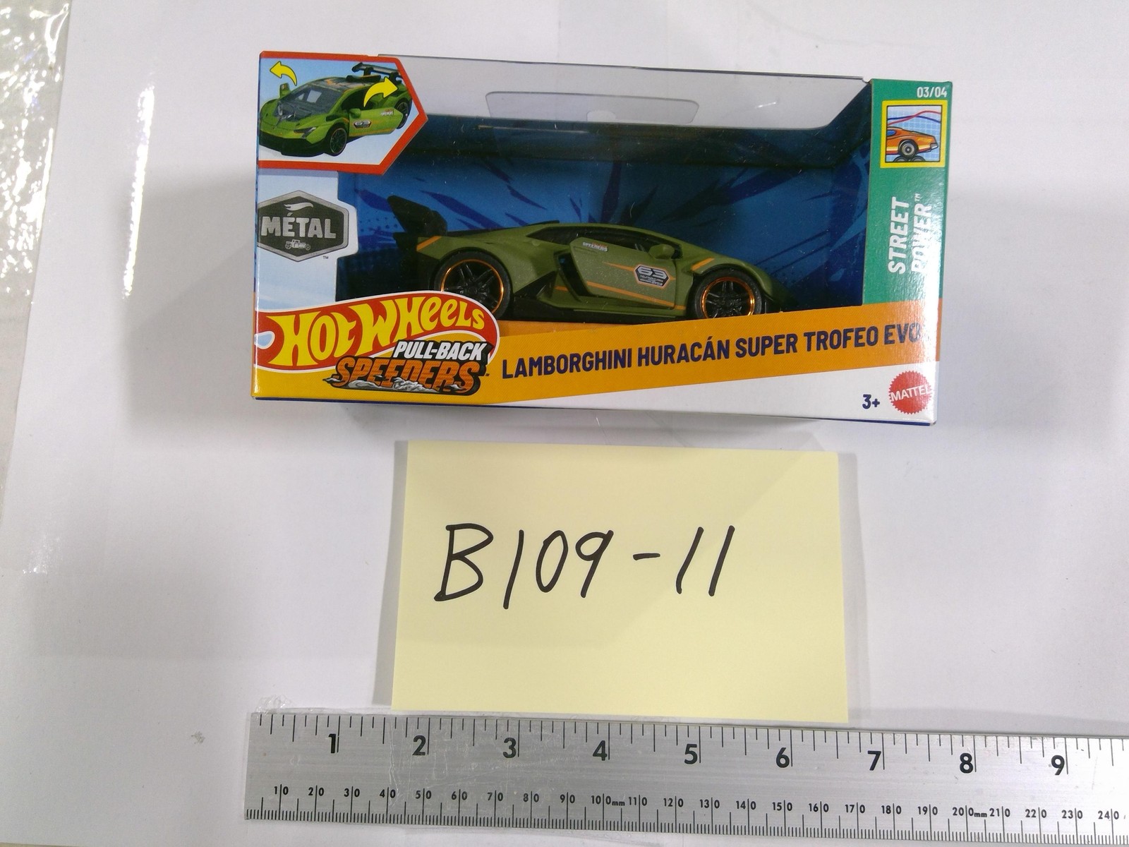 Hot Wheels Lamborghini Huracan Super Trofeo EVO2 Car 3+ Street Power Green New