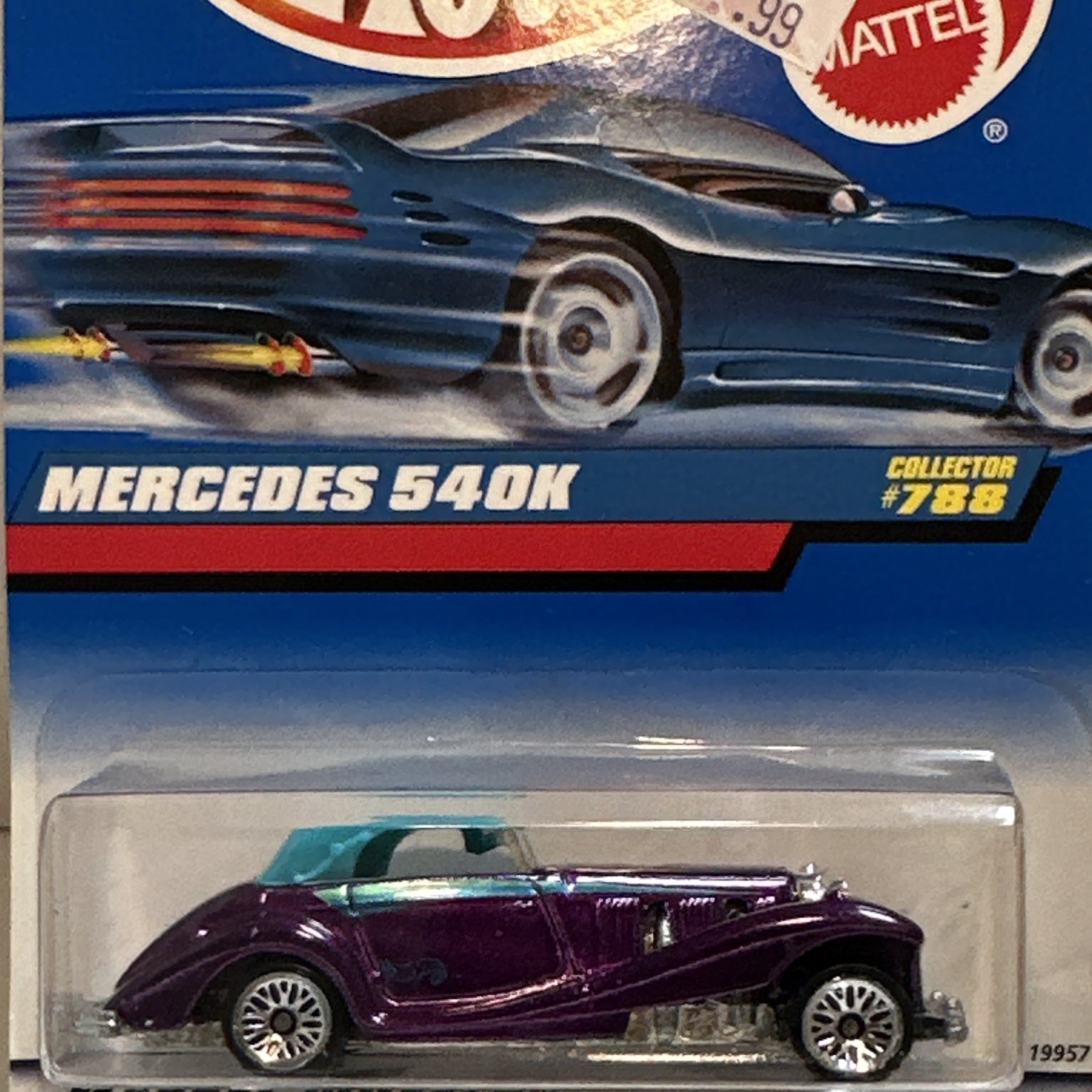 Hot Wheels Collector Mercedes-Benz 540K Purple/Blue 1:64 Diecast Unopened