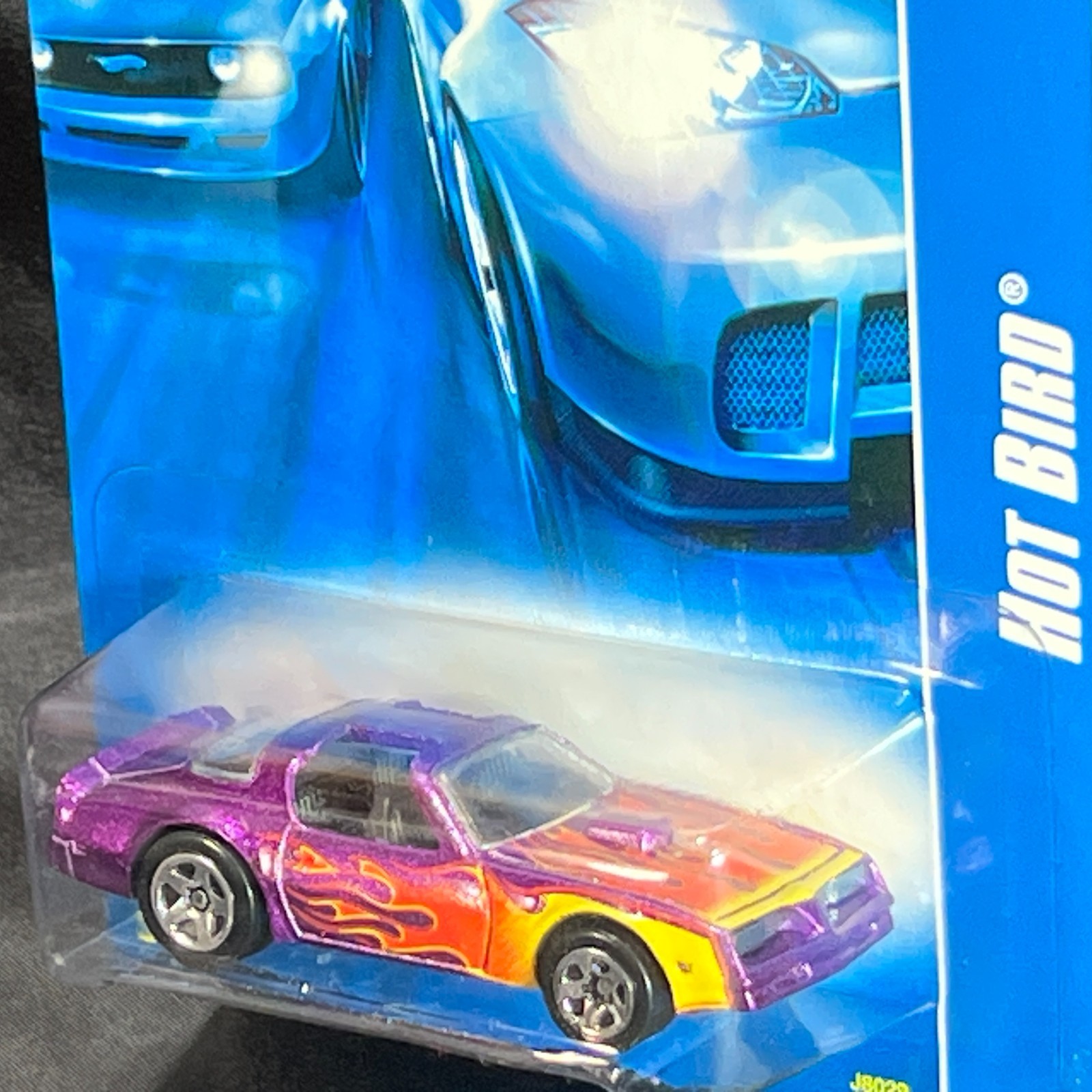 Hot Wheels Hot Bird Purple Orange Flames 2006 Mainline 198/223 J8029 1/64