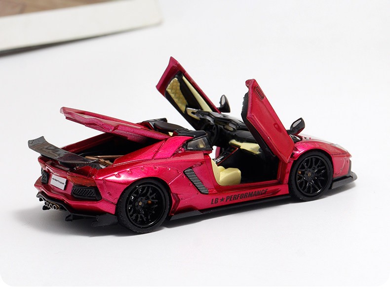 RM 1:64 Purple Aventador LP700-4 Sports Model Diecast Metal Car