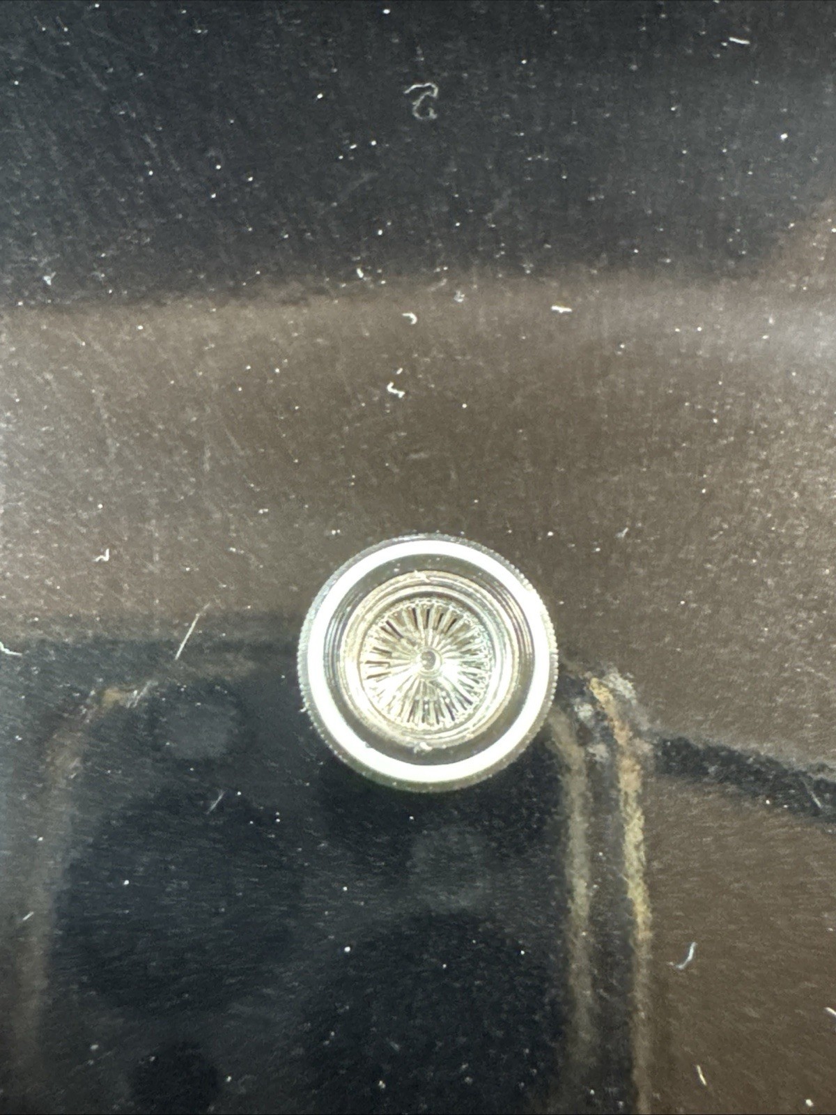 1/64 Lowrider Spoke Wheels With White Wall Tires and 2 Prong Knock Offs “NO CAR”
