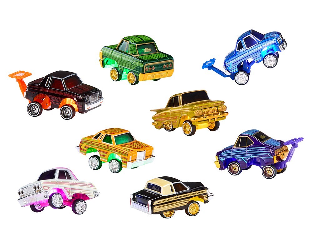 CarTuned 1:64 Lowriders SHOW GLOW Series 3 Assortment 8 Car Set, Factory Seal