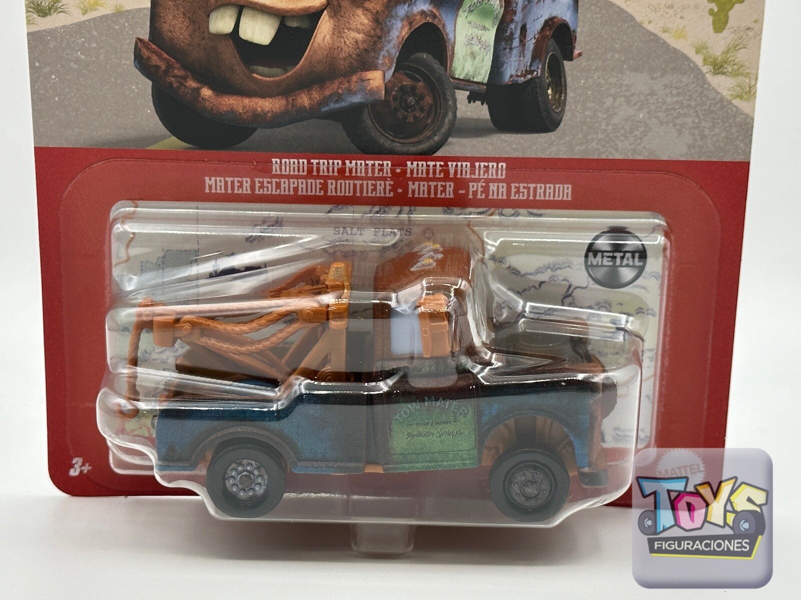 Disney Pixar Cars ROAD TRIP MATER New Smiling Face And Raised New For 2023