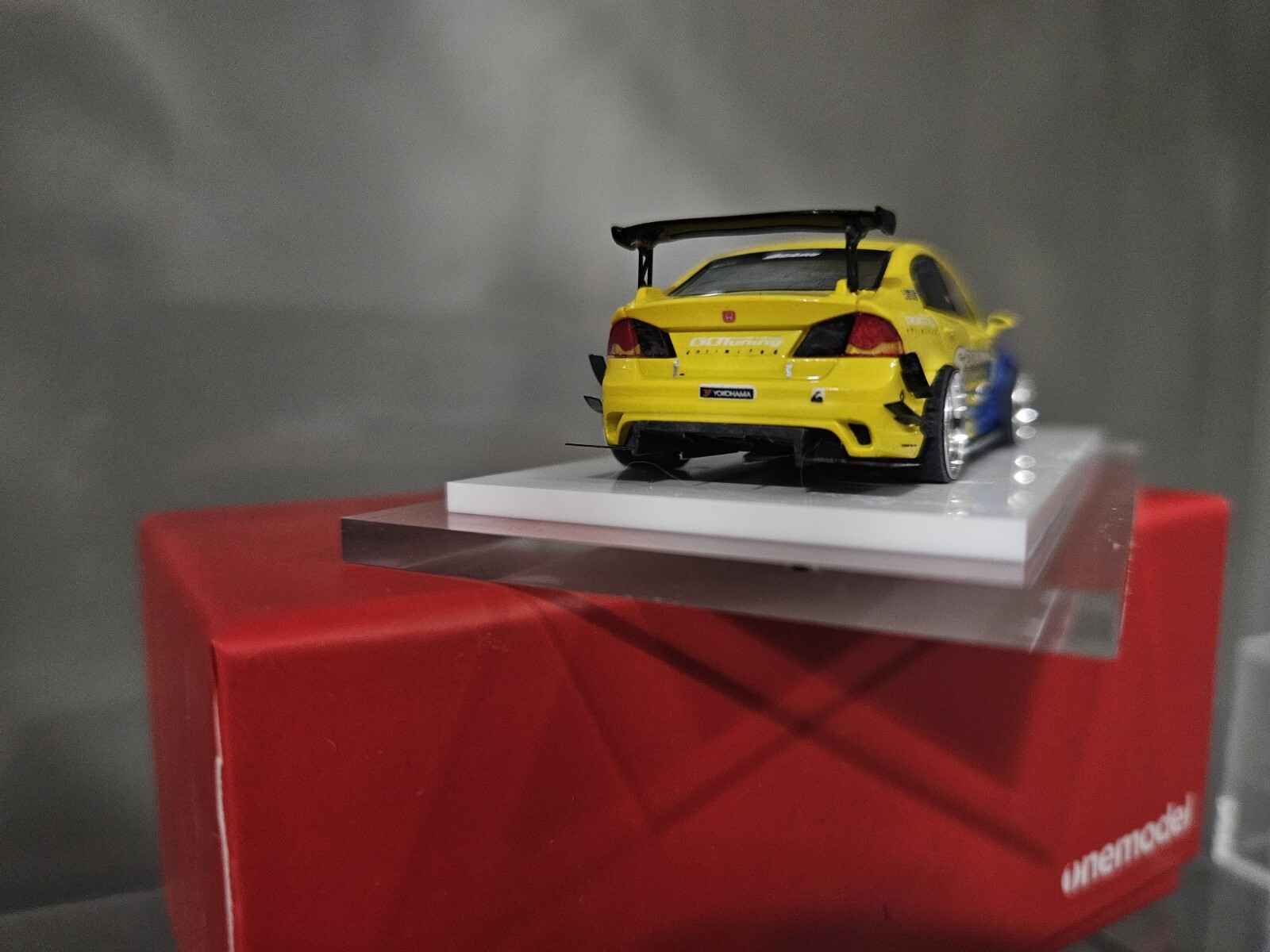 One Model 1:64 JDM Civic Type R FD2 Spoon Sports Resin Car Custom Skalwerk