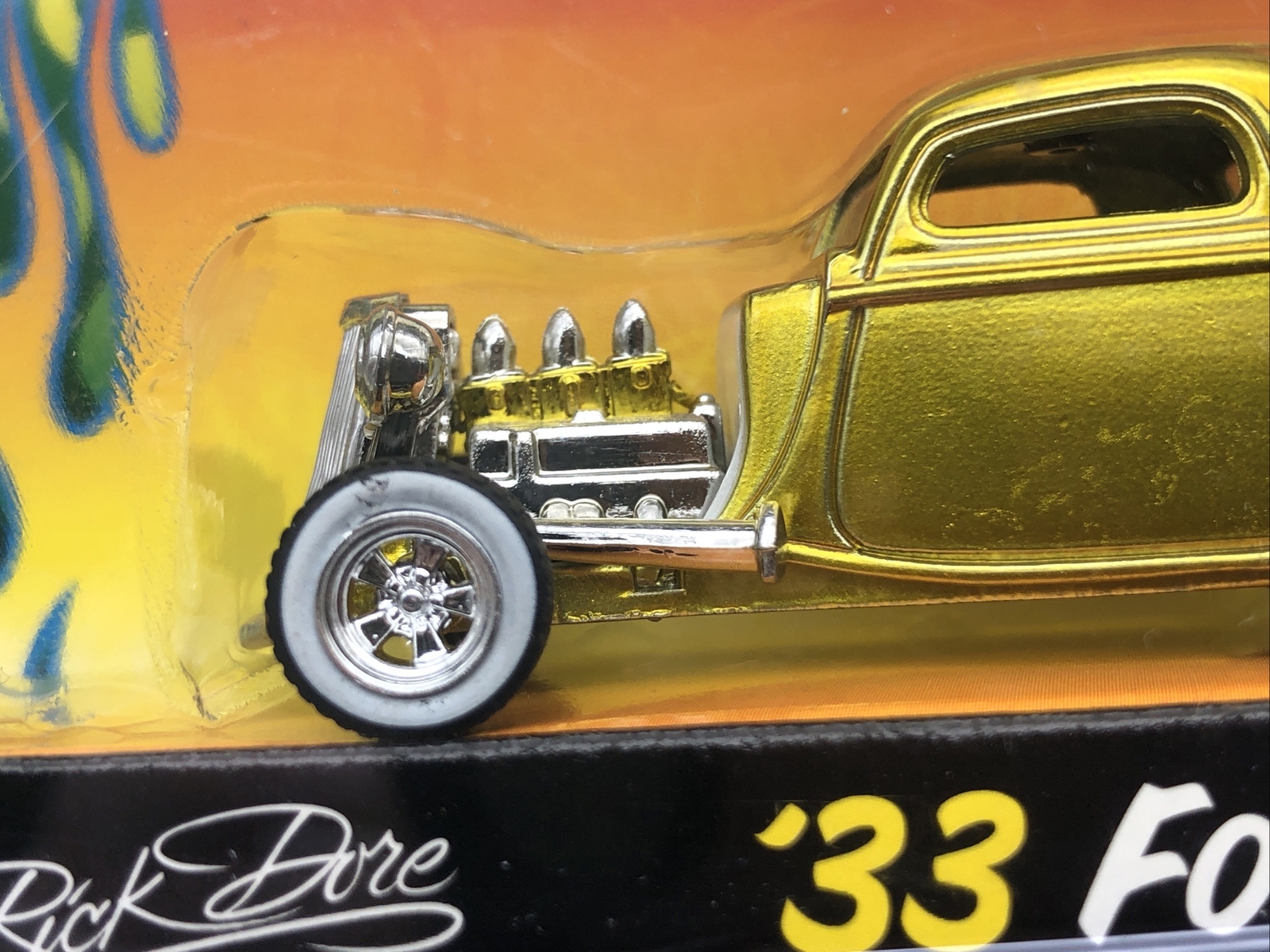 Jada Road Rats Rick Dore Series 1933 33 Ford Gold Diecast Rubber Tires 1/64