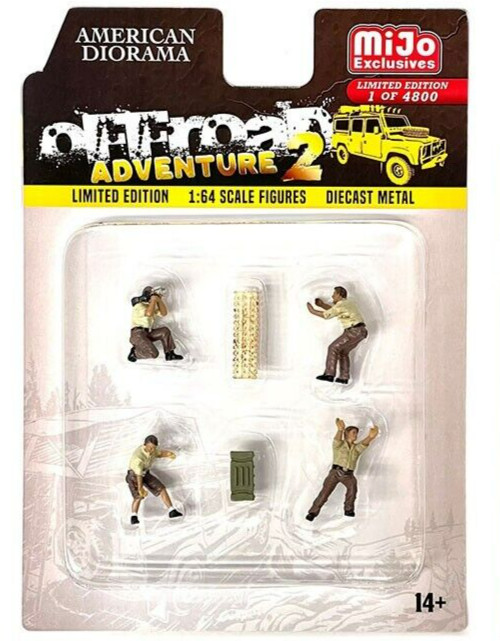 1/64 American Diorama 6 pc. Off Road Adventure 2 Set – MiJo exclusive
