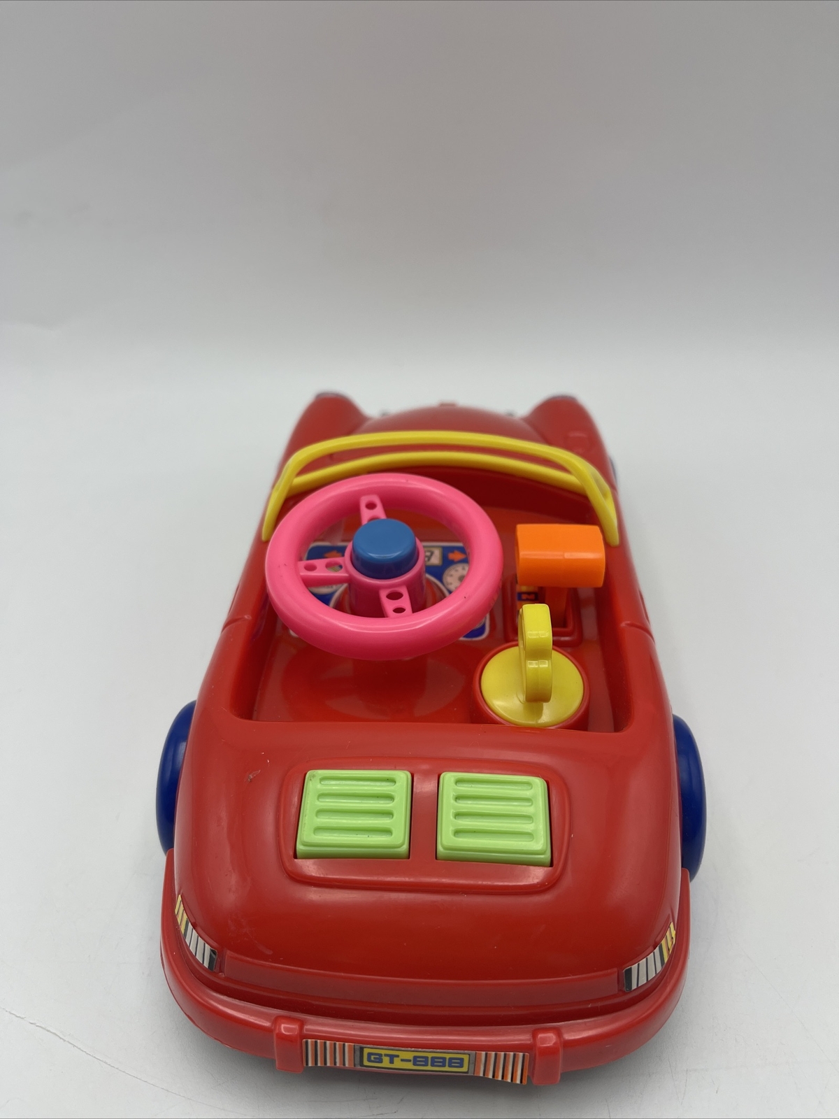 Kids Porsche GT 888 Rare Toy Lights & Sounds Turbo Coupe Vintage HTF RED