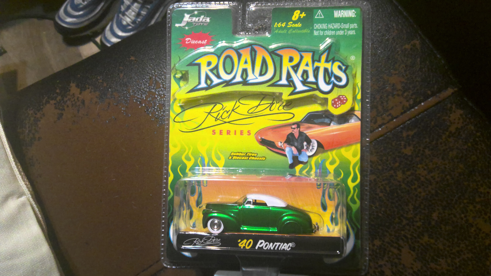 Jada Toys Road Rats Rick Dore Kustoms Series ’40 Pontiac Green Highly Detailed