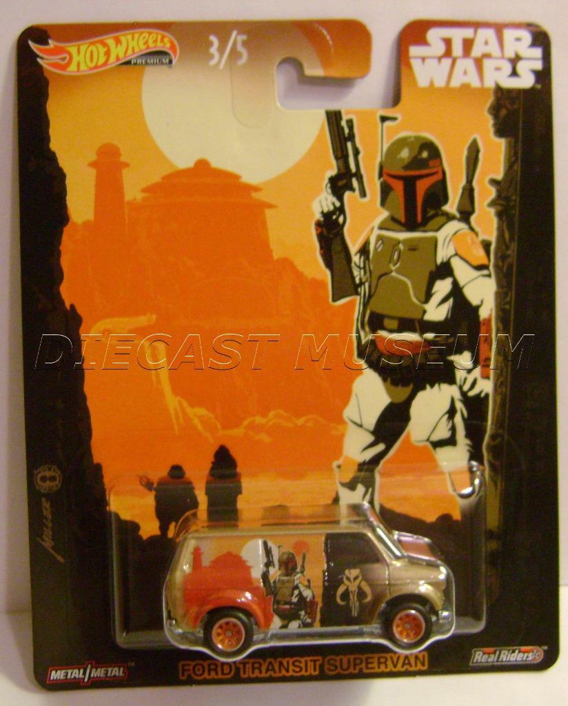 FORD TRANSIT SUPERVAN STAR WARS PREMIUM HOT WHEELS REAL RIDERS RR DIECAST 2019