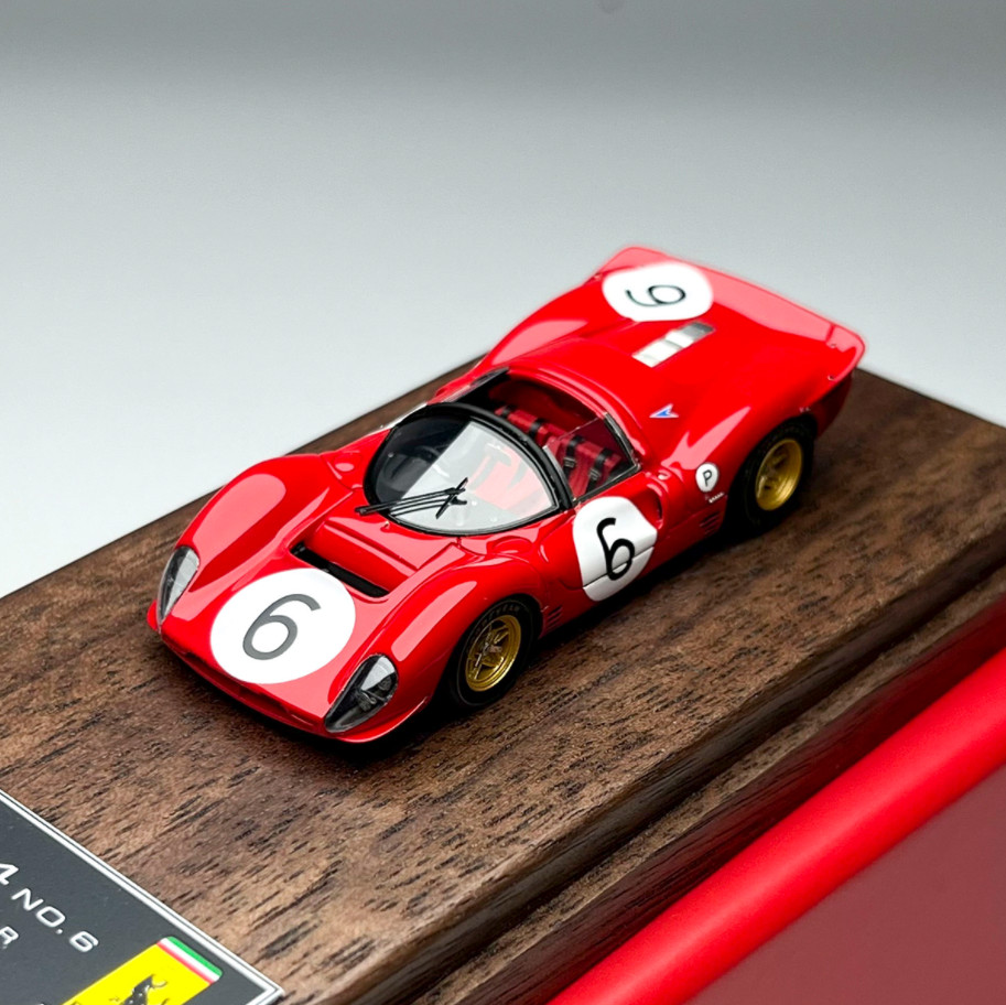 DMH 1/64 Scale 330 P4 1967 24 Hours Le Mans Endurance Race Resin Model Car Gifts
