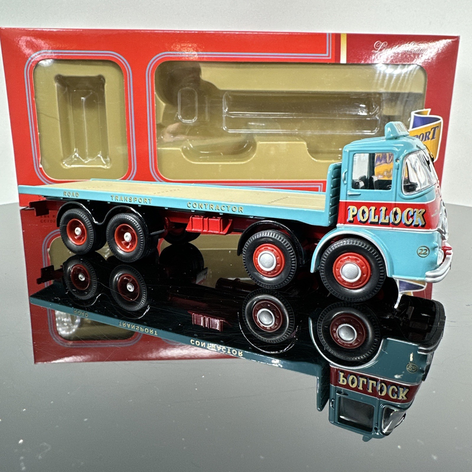 CORGI ROAD TRANSPORT HERITAGE 1:50 ERF KV 8 WHEEL PLATFORM LORRY POLLOCK CC10503