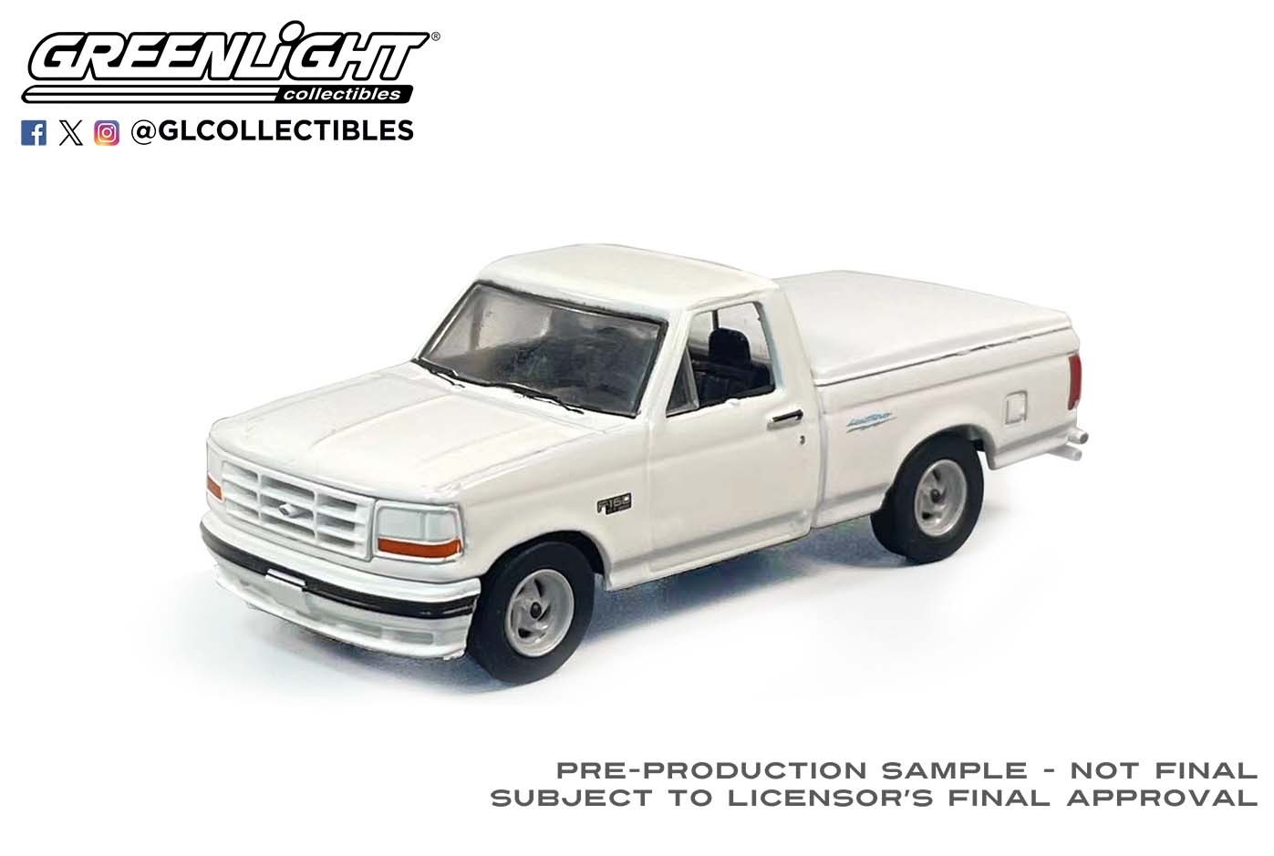 GREENLIGHT 2024 HOBBY EXCLUSIVE WHITE 1994 FORD F-150 SVT LIGHTNING REAL RIDERS!