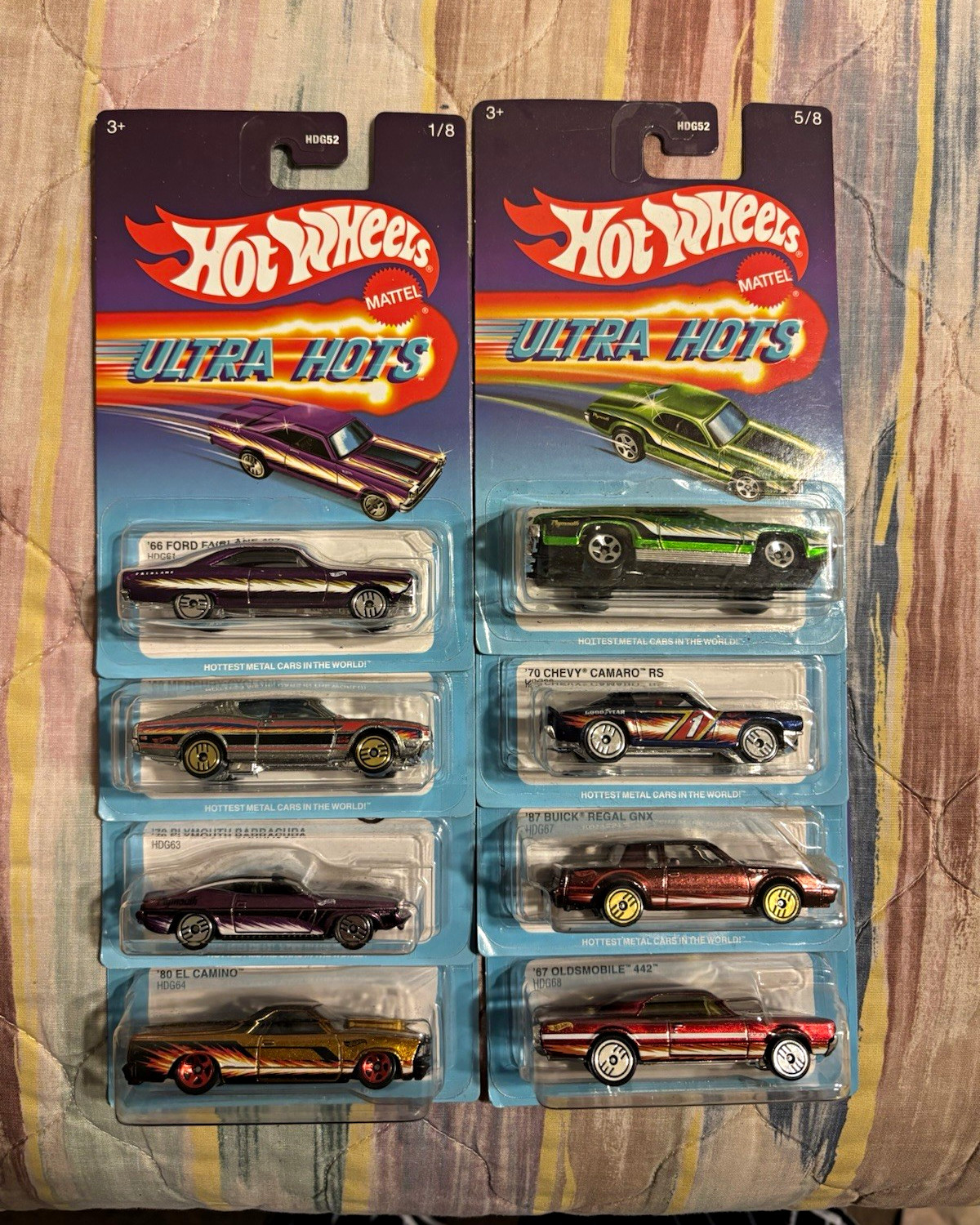 Hot Wheels Ultra Hots 1:64 Diecast 6-Car Lot Unopened Ford Chevy Buick Olds