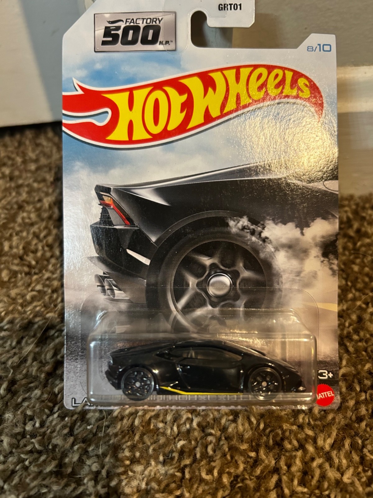 Hot Wheels Lamborghini Huracan LP 610-4 Black Factory 500 1:64 Scale 8/10