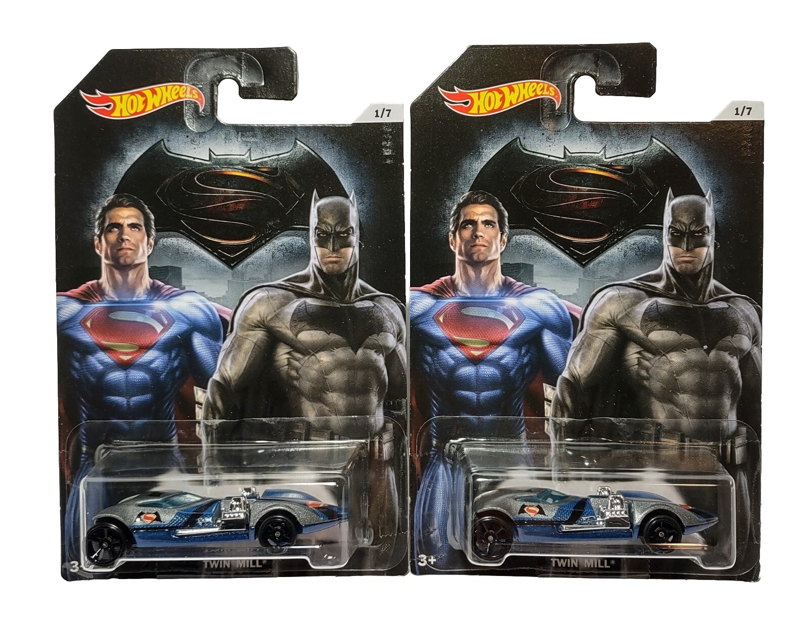 Hot Wheels Batman Vs Superman #1/7 Twin Mill Dawn Of Justice Metal Movie Lot 2