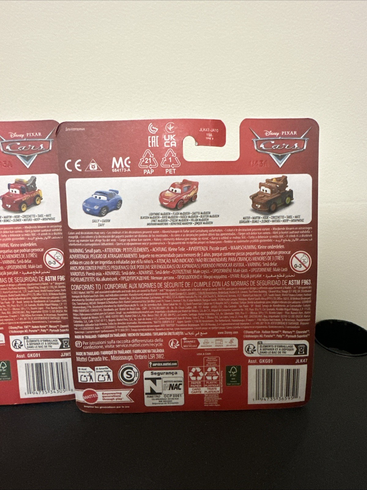 *NEW* DISNEY PIXAR CARS 3 Sets/MINI RACERS 3 PACK MCQUEEN CHICK HUDSON HORNET