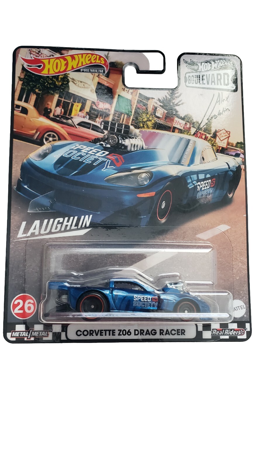 hot wheels premium Corvette Z06 Drag Racer